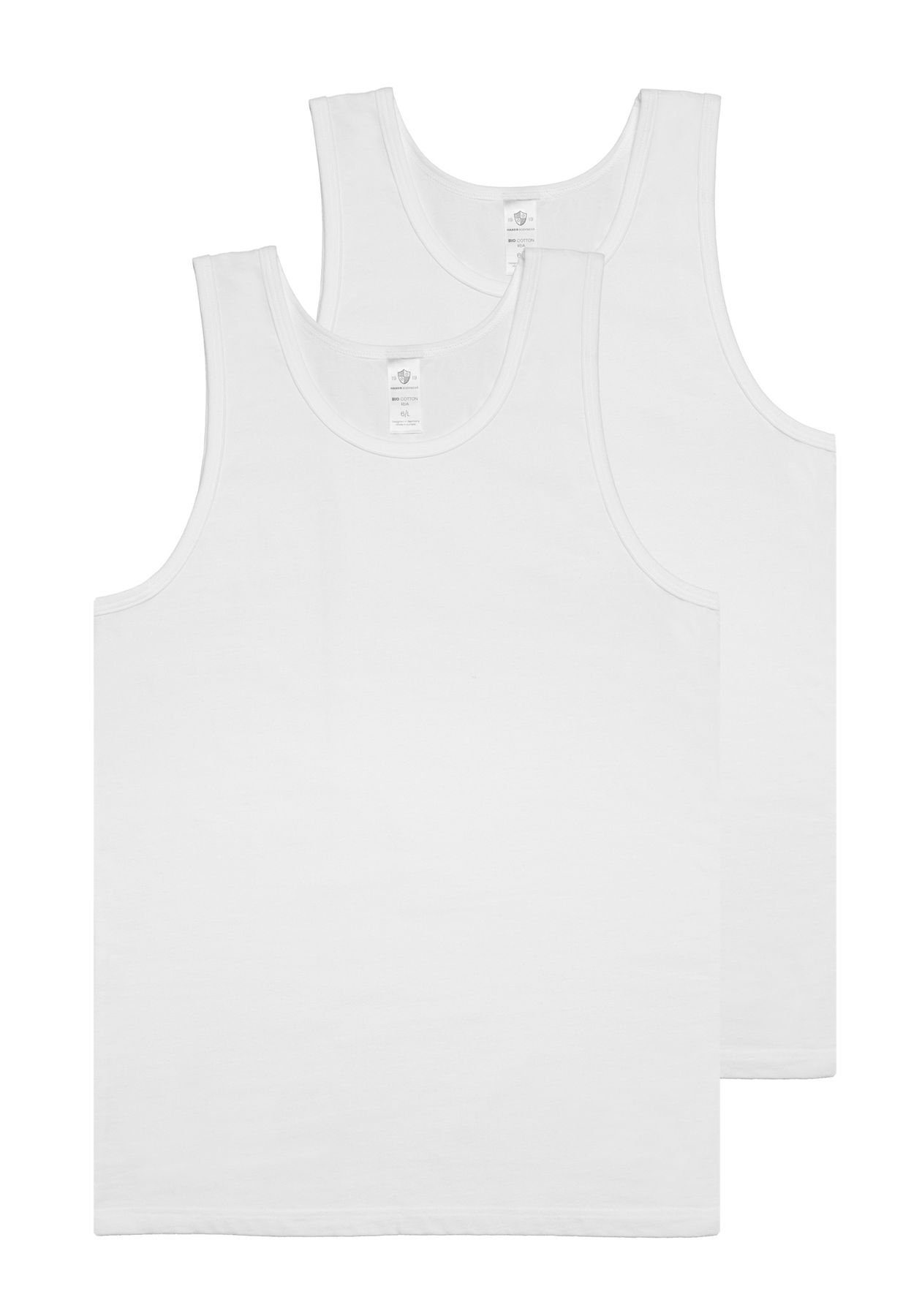 HAASIS Bodywear 1919 Achselhemd Herren pflegeleicht, 77250011-weiß Pack) 2-St., (Packung, Passform, strapazierfähig 2er Unterhemd formbeständig, Optimale