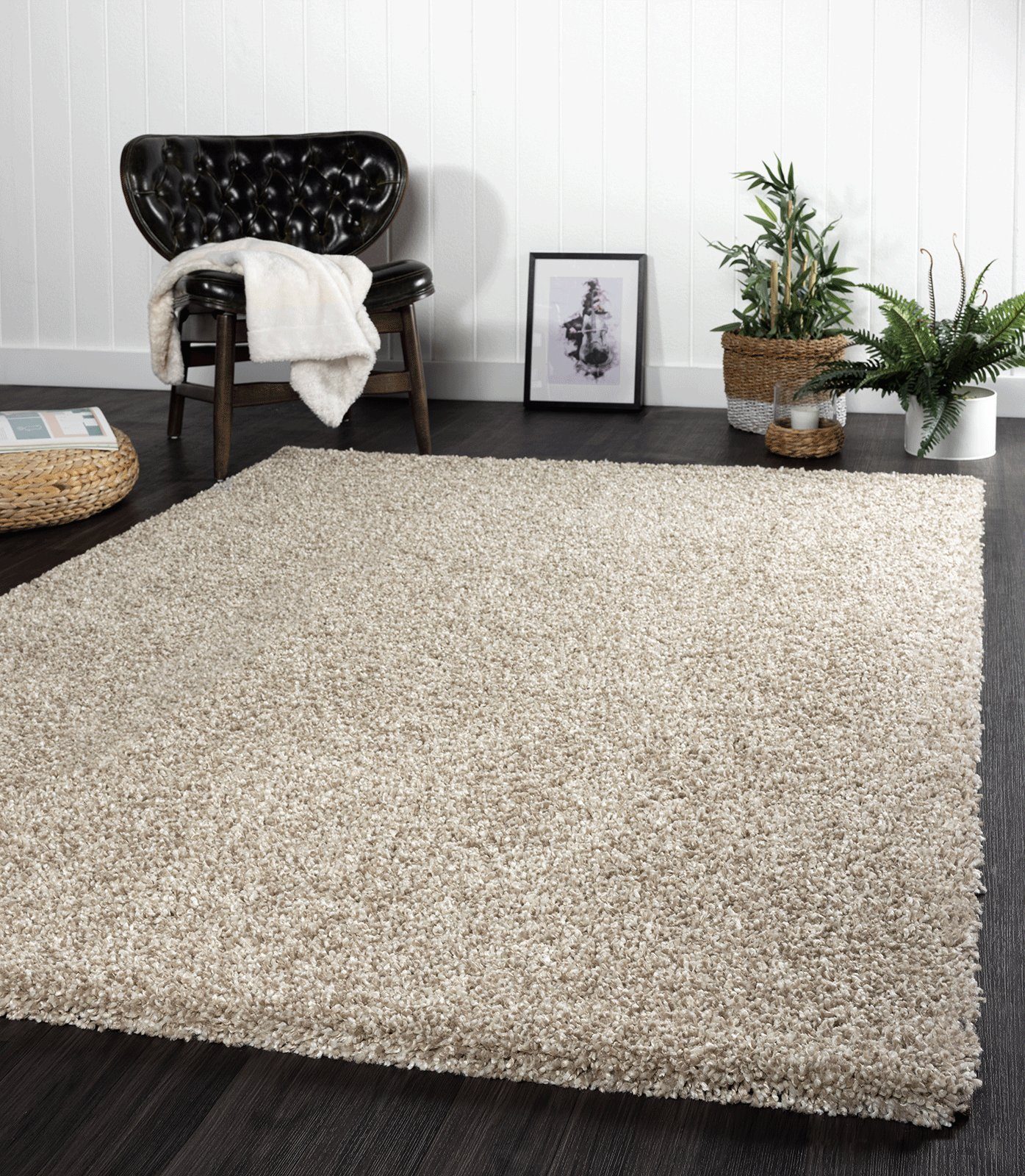Teppich »Port Moderner Hochflor Shaggy Wohnzimmer Teppich Soft Garn  Einfarbig Rosa Größe: 60x100 cm«, the carpet, Rechteck online kaufen | OTTO