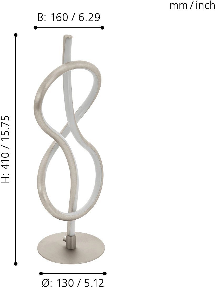 EGLO Tischleuchte NOVAFELTRIA, LED fest integriert, Warmweiß günstig online kaufen