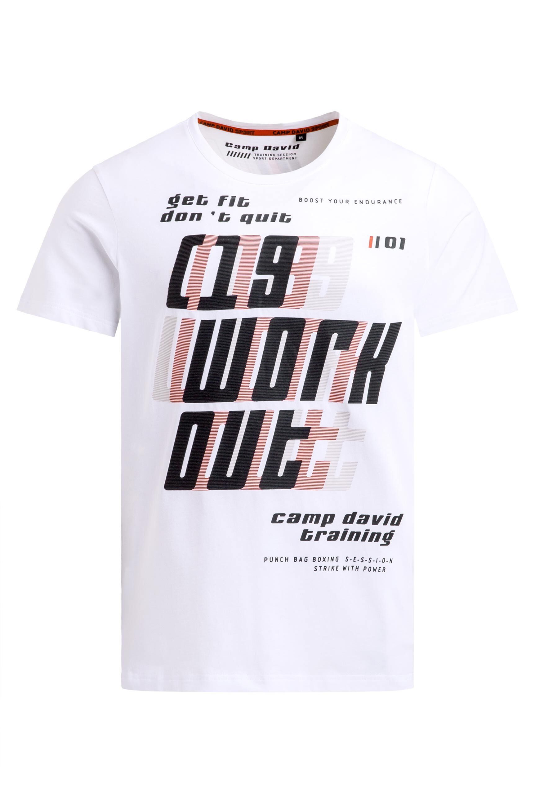 CAMP DAVID Rundhalsshirt aus Baumwolle