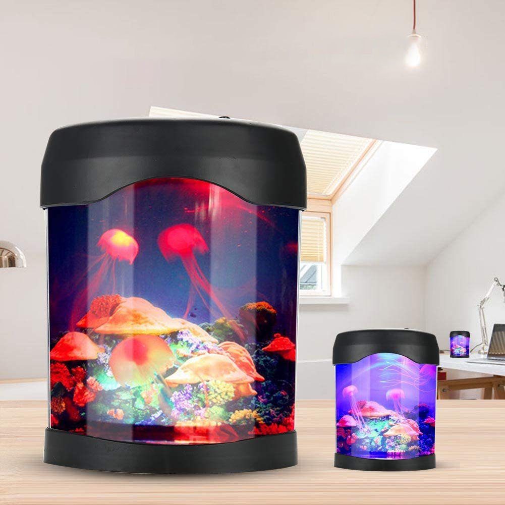 Jormftte Lavalampen Mini Aquarium Aquarium Light Licht,USB Mood