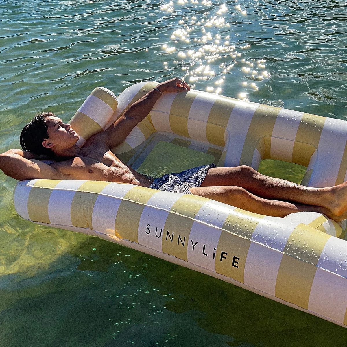 LuminaVerde Luftmatratze Pool – 2er Set Wasser-Hängematte, 4-in-1 Schwimmkissen Für Erwachsene, Strand & Urlaub