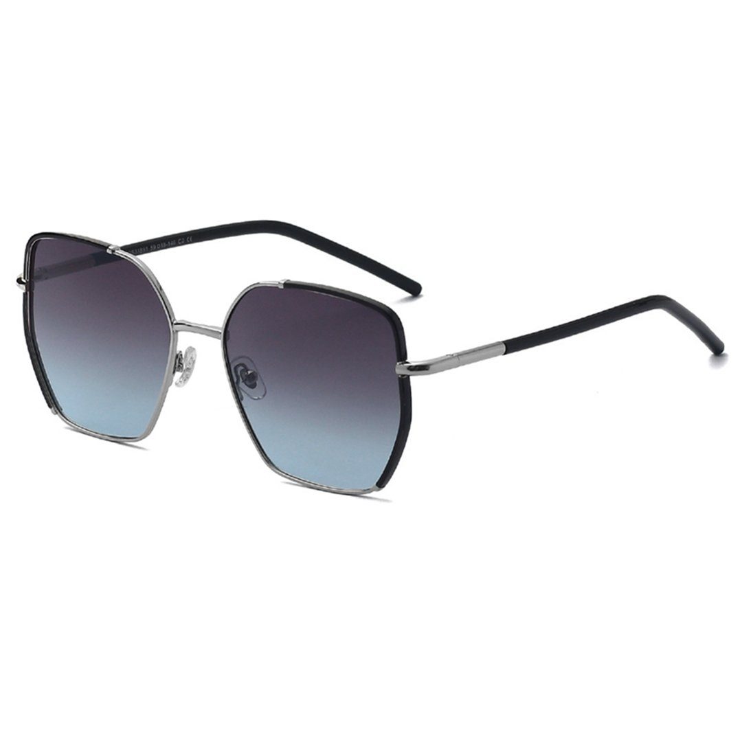 Sonnenbrille großer (1-St) Sonnenschutz Sonnenbrille TUABUR Damen-Sonnenbrille Rahmen