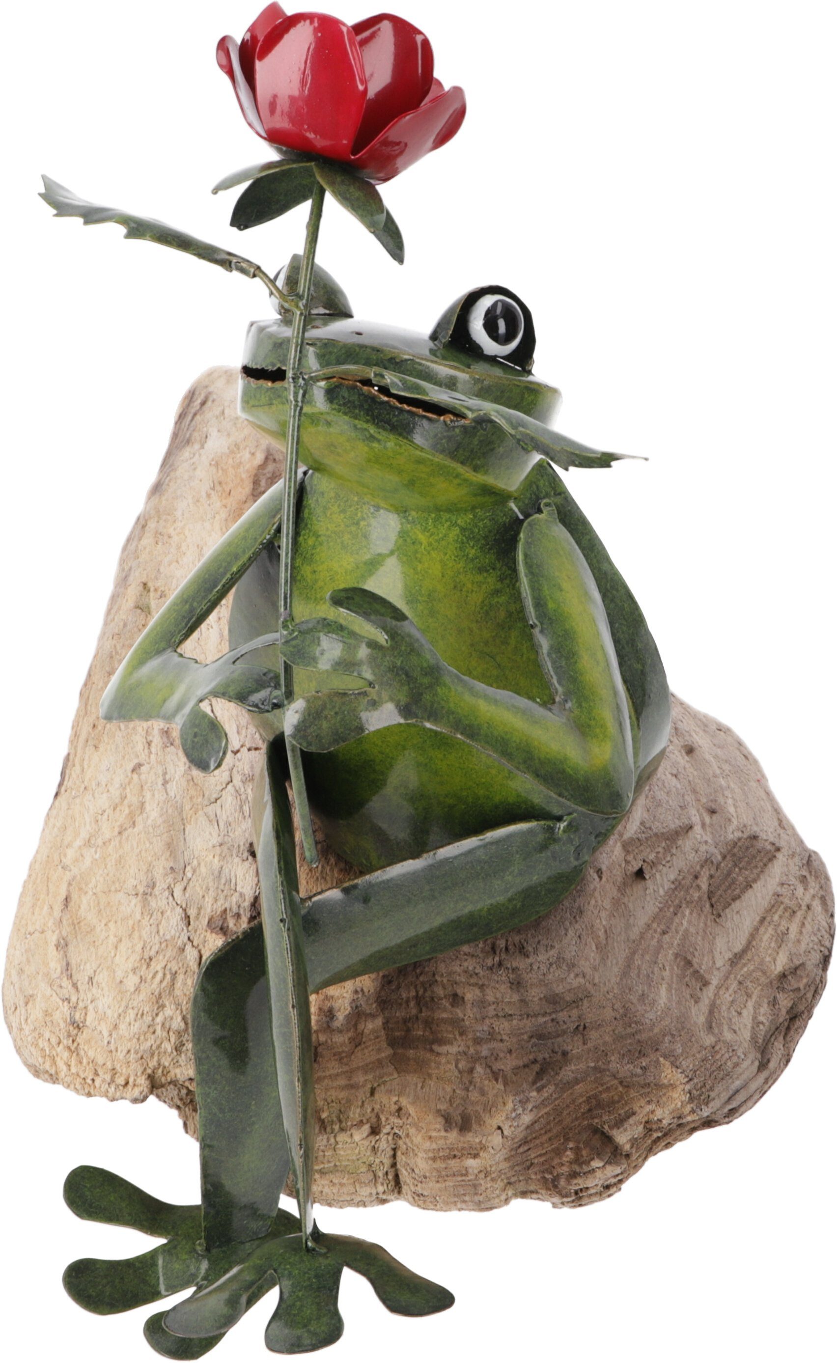 Guru-Shop Dekofigur Deko Frosch aus Metall, Kantenhocker - Design 1 günstig online kaufen