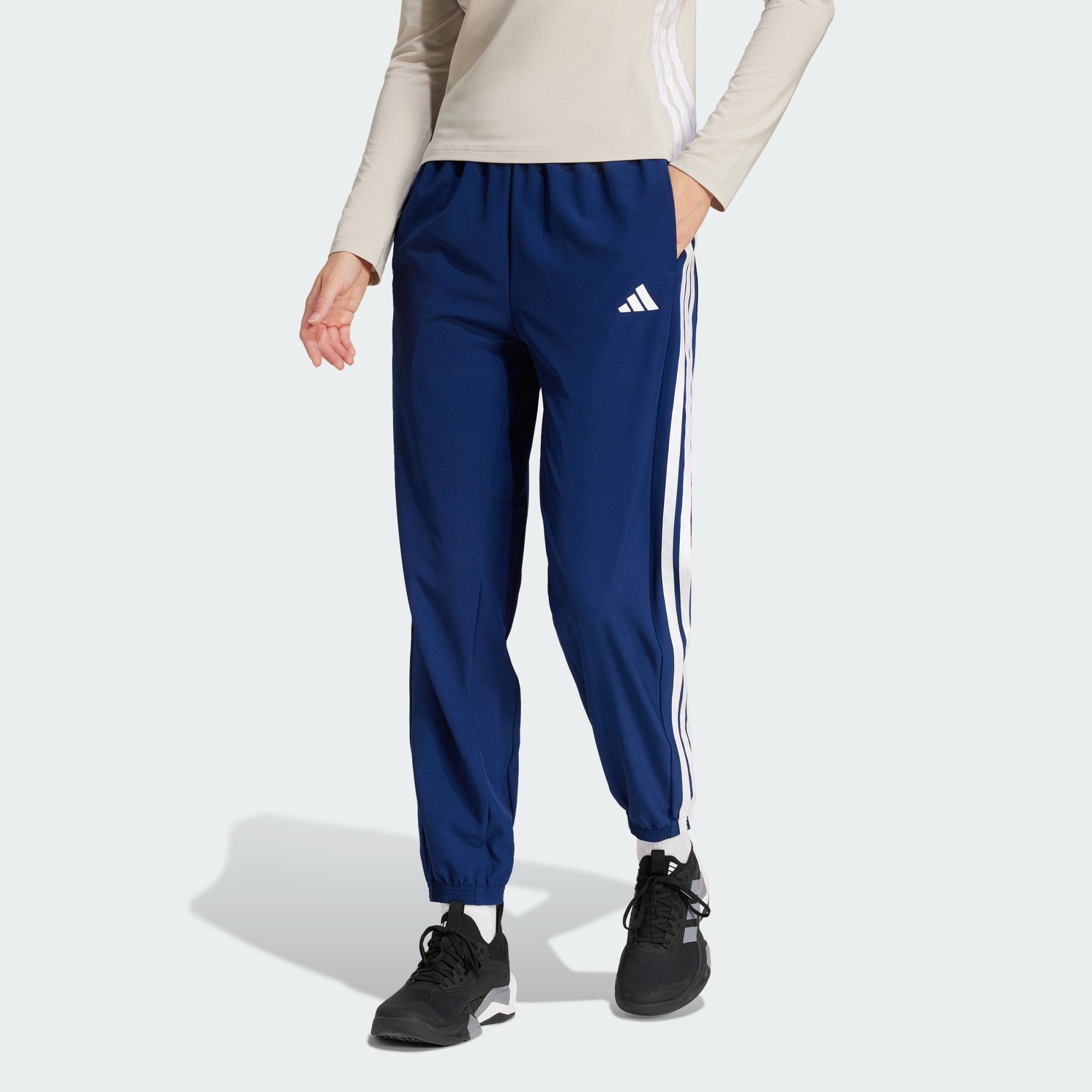 adidas Performance Trainingshose TRAIN ESSENTIALS 3-STREIFEN WOVEN HOSE (1- günstig online kaufen