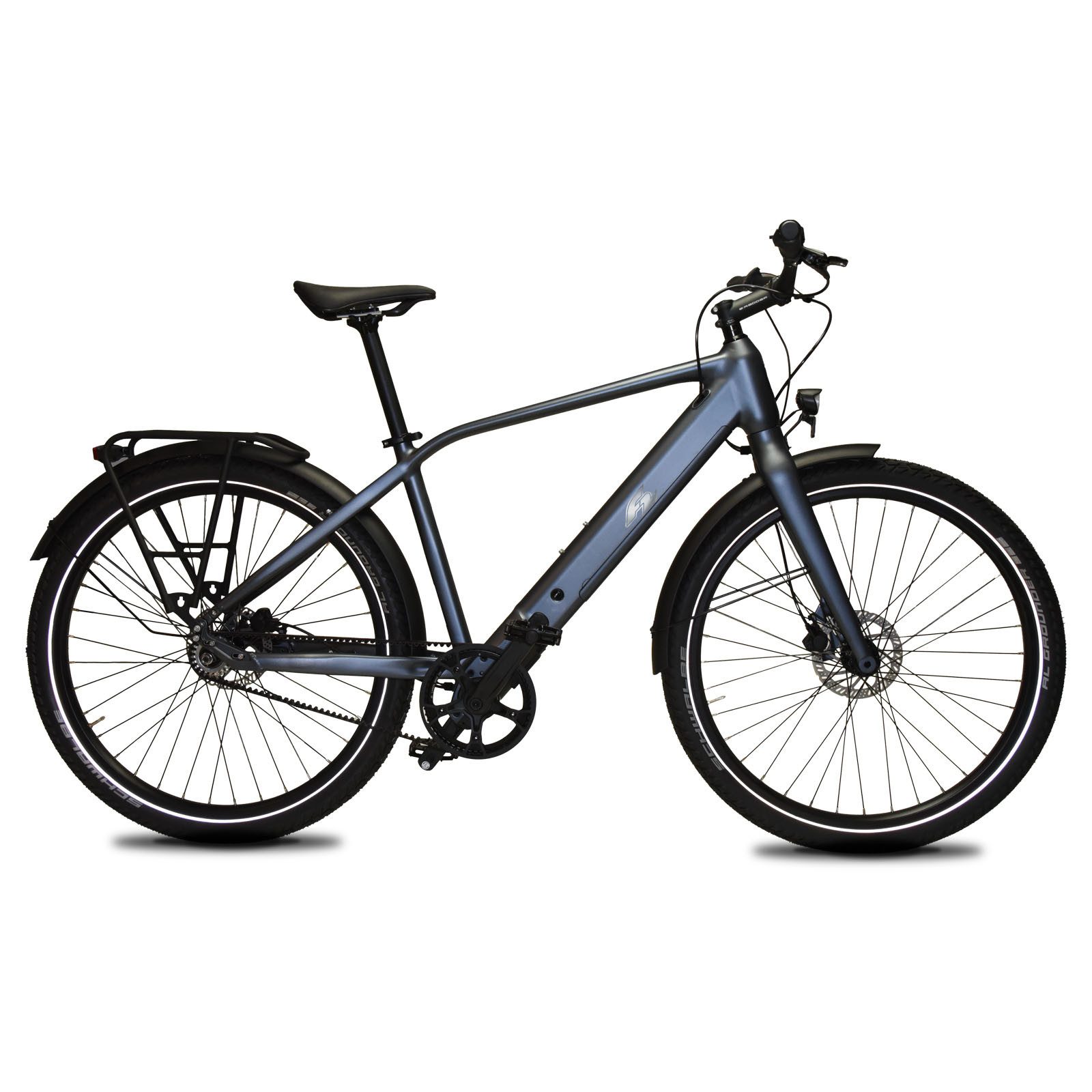 E-Bike Cityrad F2 E-Bike Touring Citysurfer Premium Pedelec 18,5kg 27,5" Schwarz 202