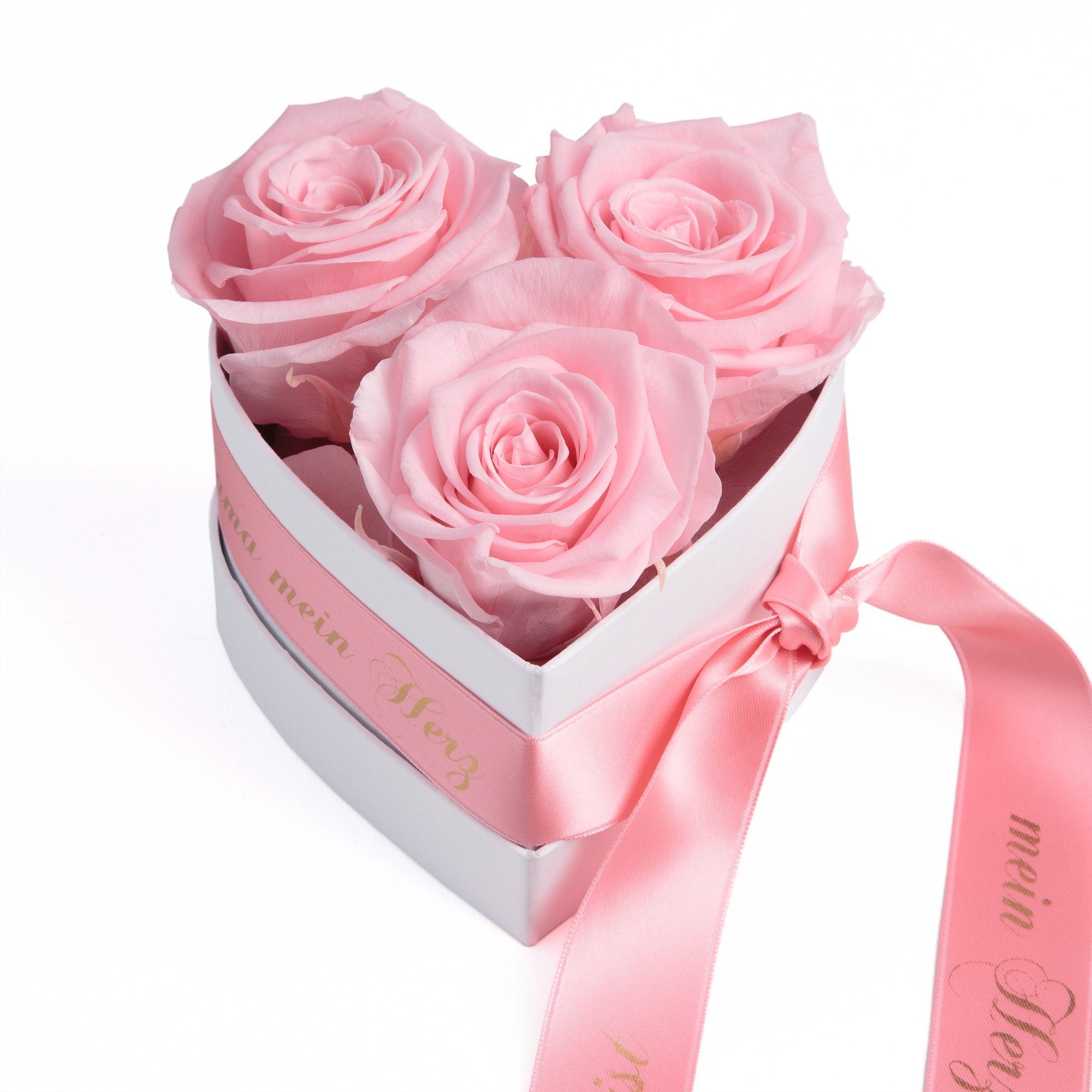 Rosen Rosenbox Kunstblume 10 Höhe Mama rosa Jahre Heidelberg, Herz echte Geschenkbox Du cm, Geschenk haltbar Infinity 3 3 bist Blumen ROSEMARIE SCHULZ Rose, mein