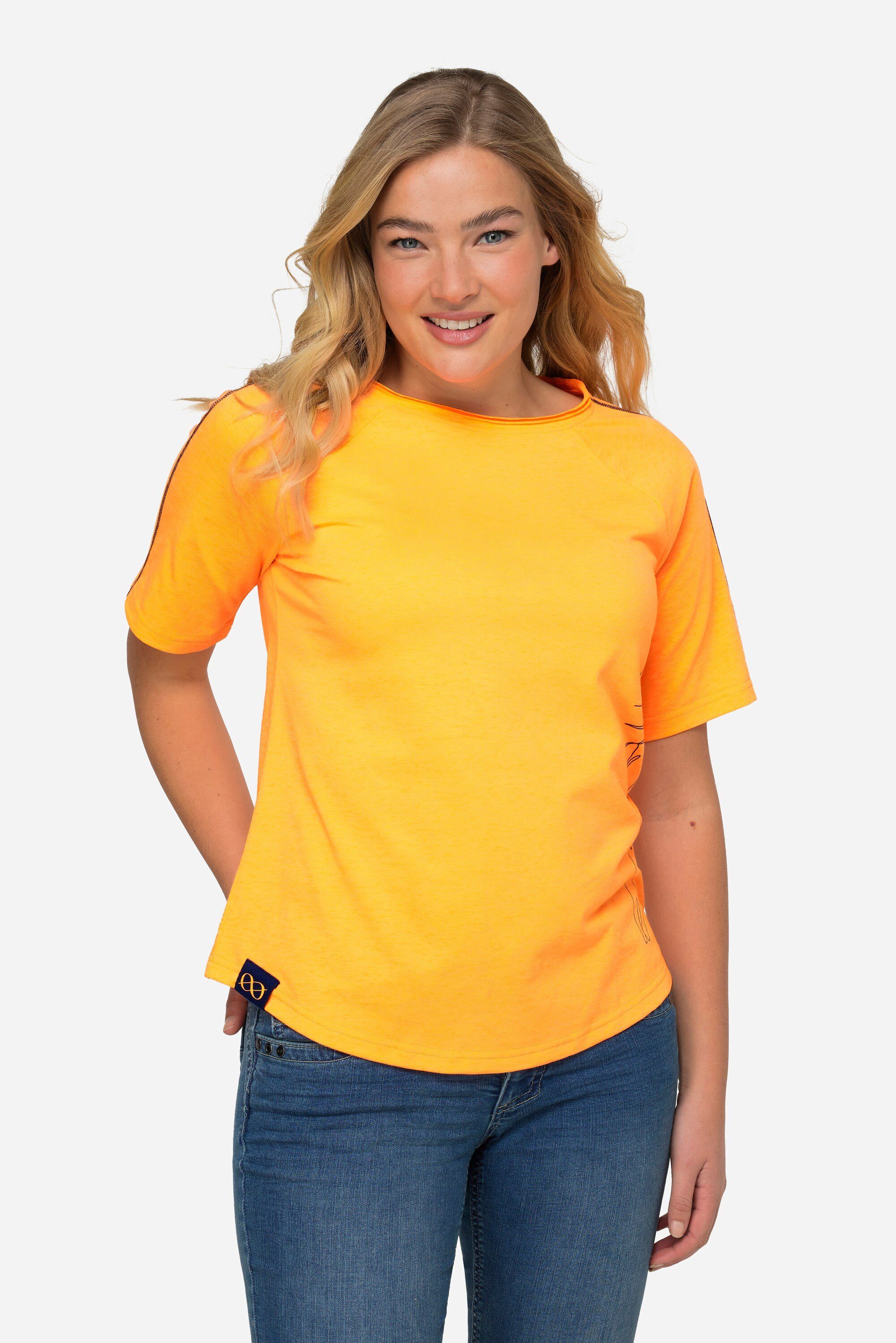 Laurasøn T-Shirt T-Shirt seitlicher Robben-Print Rundhals günstig online kaufen