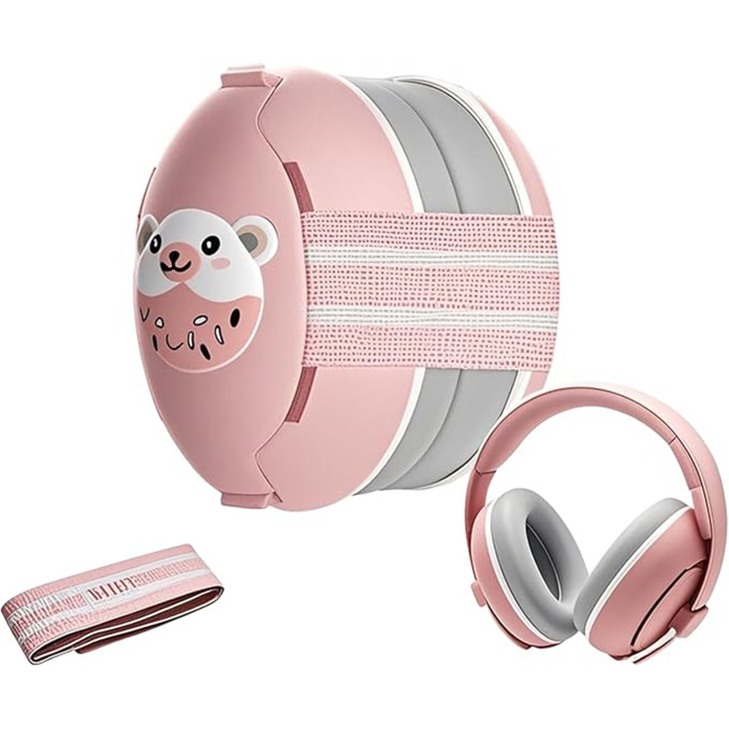 SURFOU Bügelgehörschutz 2-in-1 Защита органов слуха Baby Kopfhörer Neugeboren Ohrenschützer, mit Geräuschunterdrückung & Verstellbares Kopfband Baby Kopfhörer
