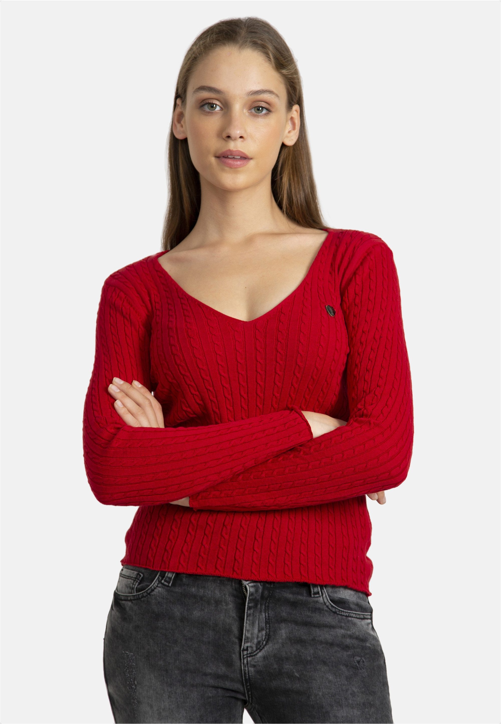 V-Ausschnitt-Pullover Athena