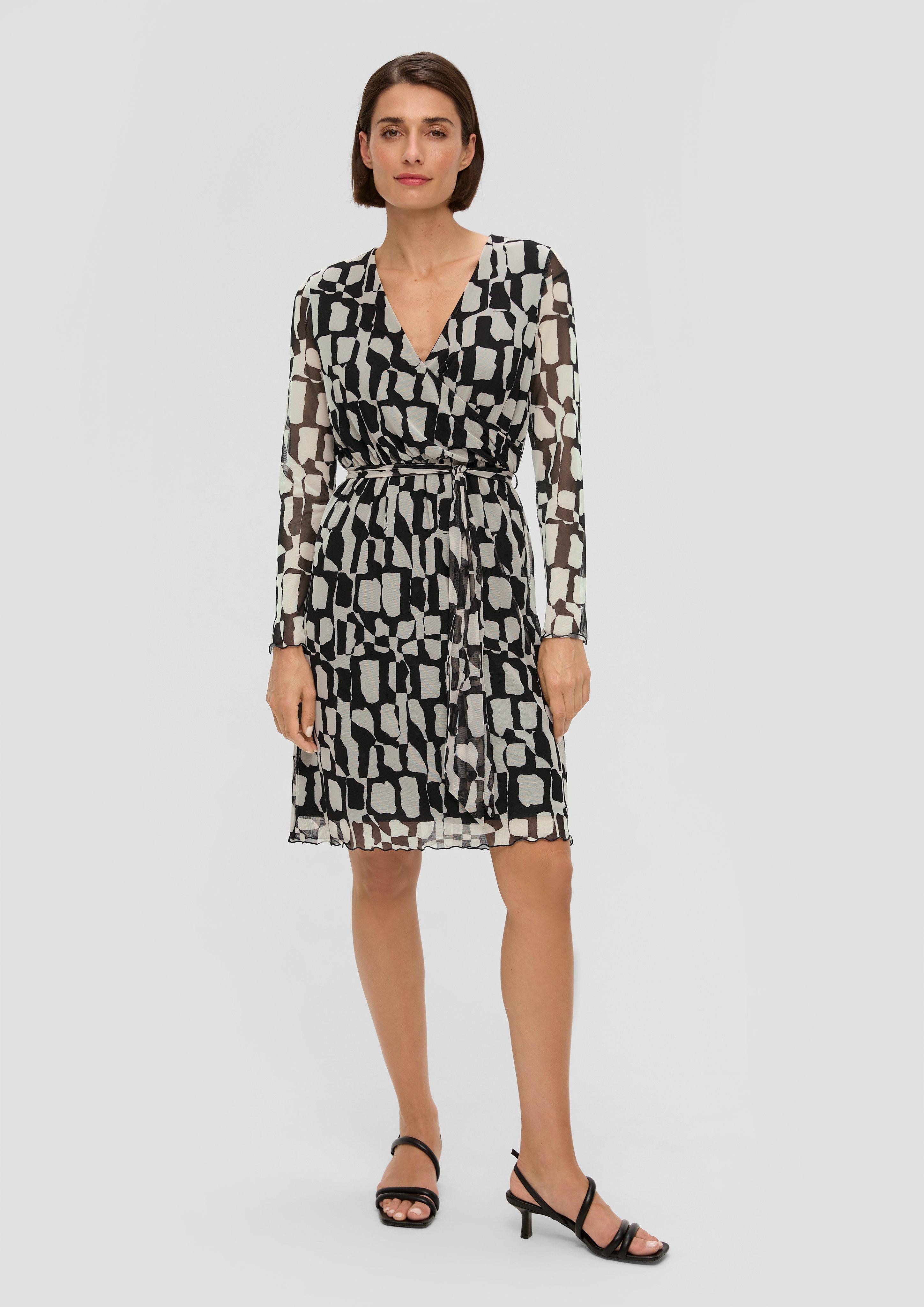 s.Oliver BLACK LABEL Minikleid Elegantes Mesh-Kleid günstig online kaufen