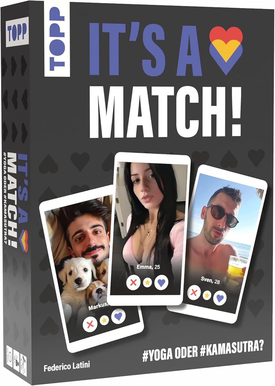 frechverlag Spiel It's A Match! #yoga oder #kamasutra?