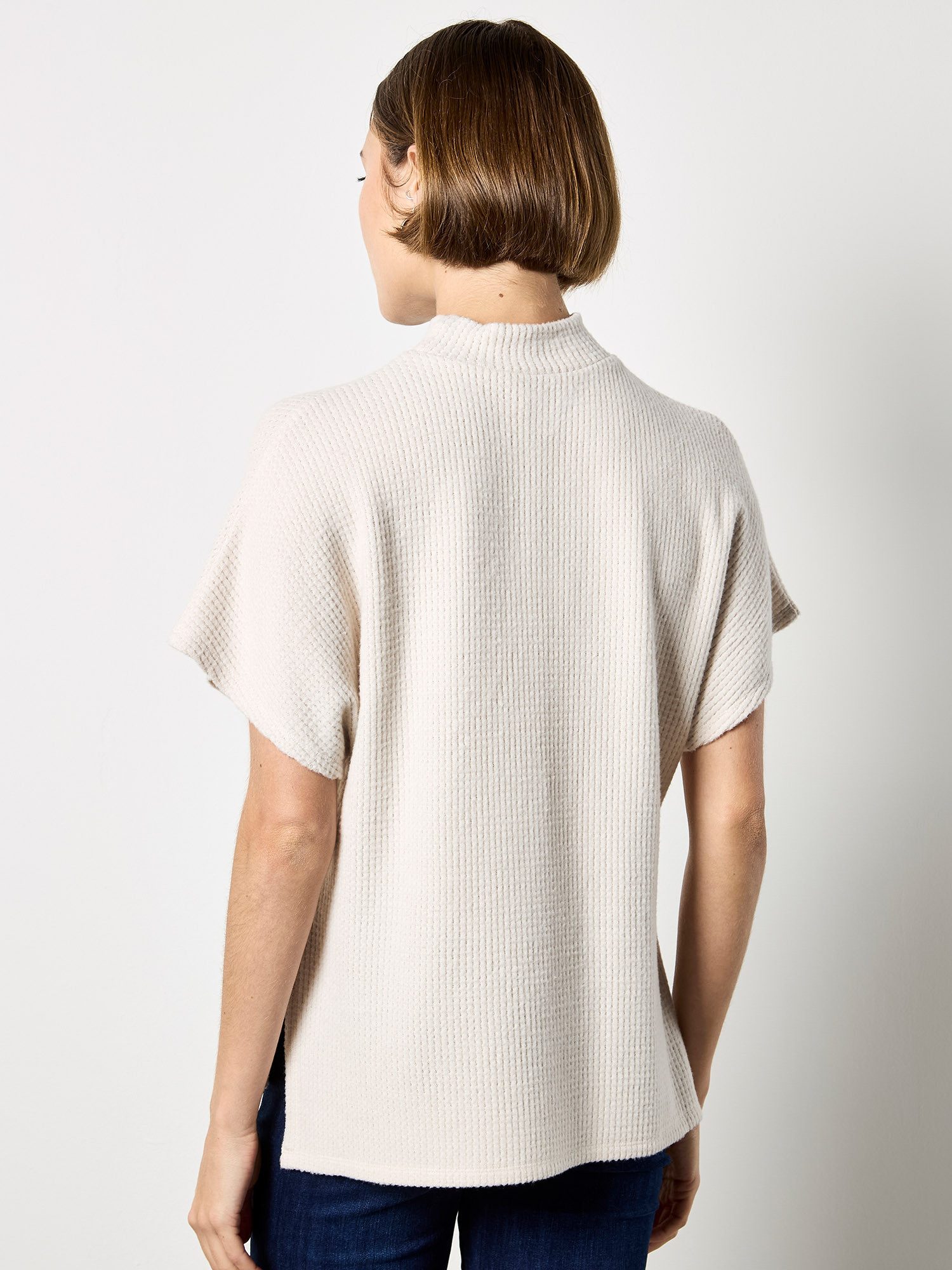 Apricot Fledermausshirt Kurzarmshirt mit Fledermausärmeln