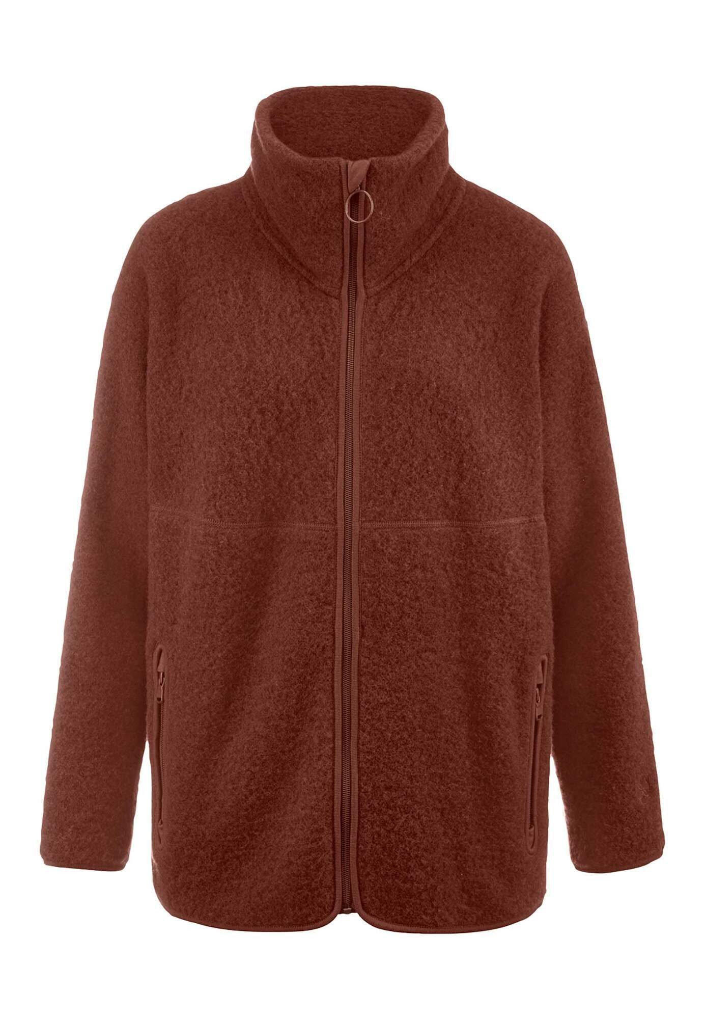 Hessnatur Fleecejacke Oversized aus reiner Bio-Merinowolle (1-St) günstig online kaufen