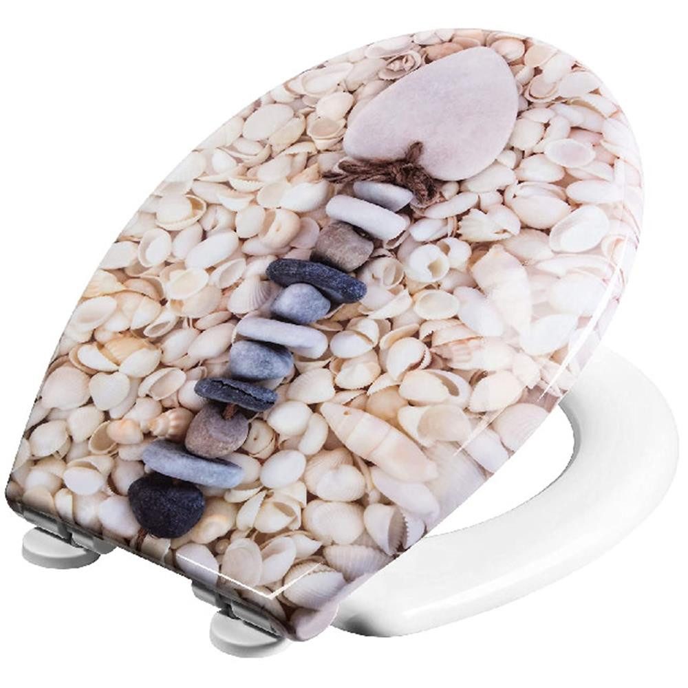 CORNAT WC-Sitz WC-Sitz Muschelherz Ansprechendes Design abnehmbar