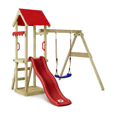 Wickey Spielturm TinyWave für Kleinkinder mit Schaukel & Rutsche, 10-Jahre Garantie*, Integrierter Sandkasten