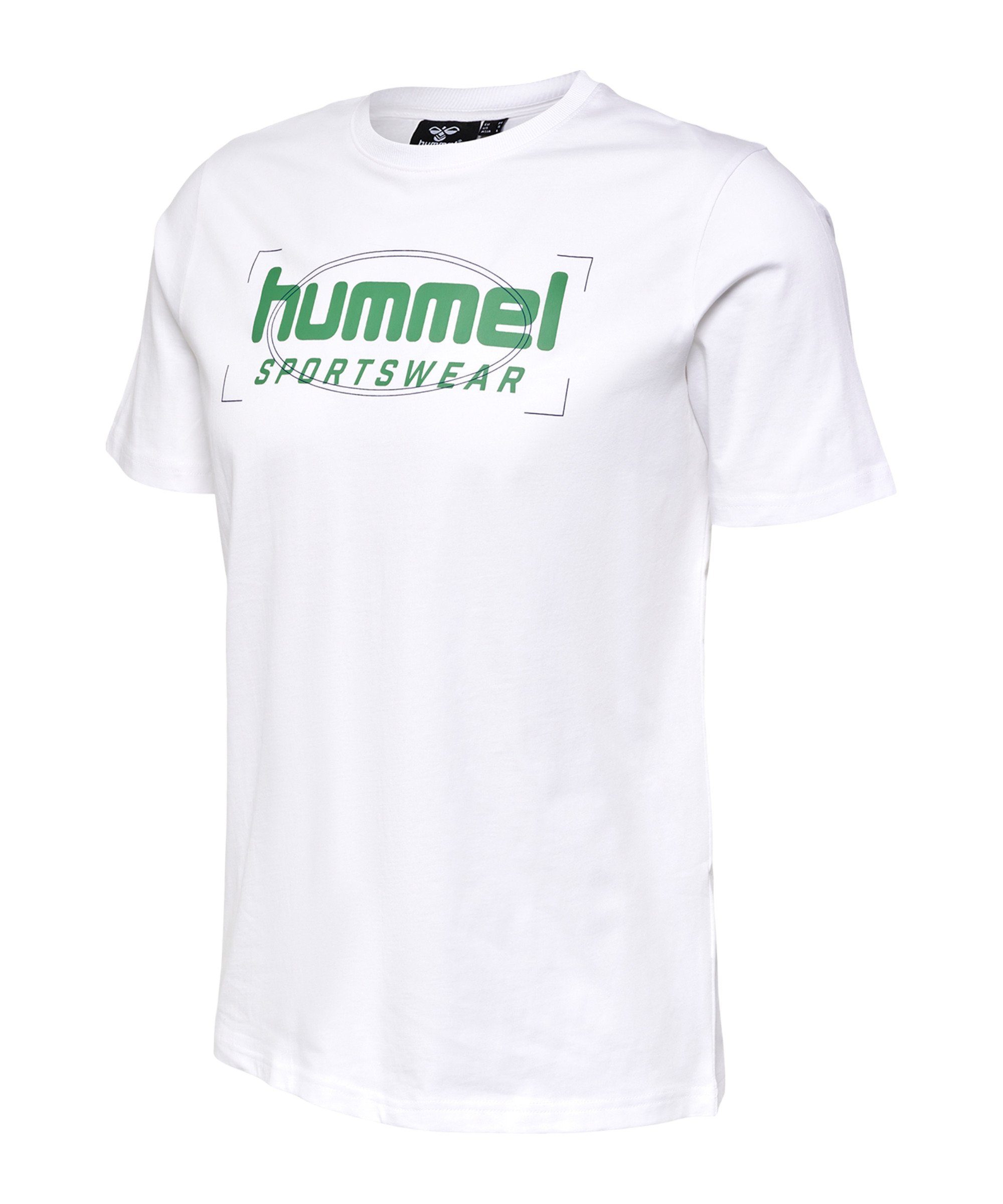 hummel T-Shirt Hummel hmlLGC Harry F6110 T-Shirt Weiß Baumwolle