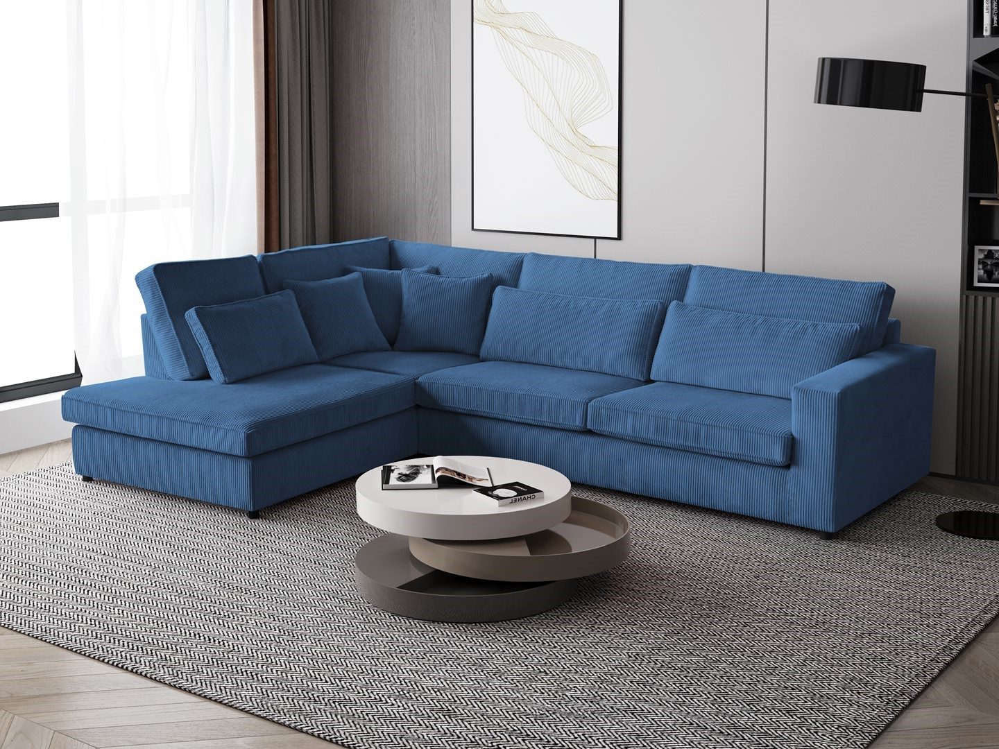 Beautysofa Ecksofa mit dekorativen Kissen PARMA, günstig online kaufen