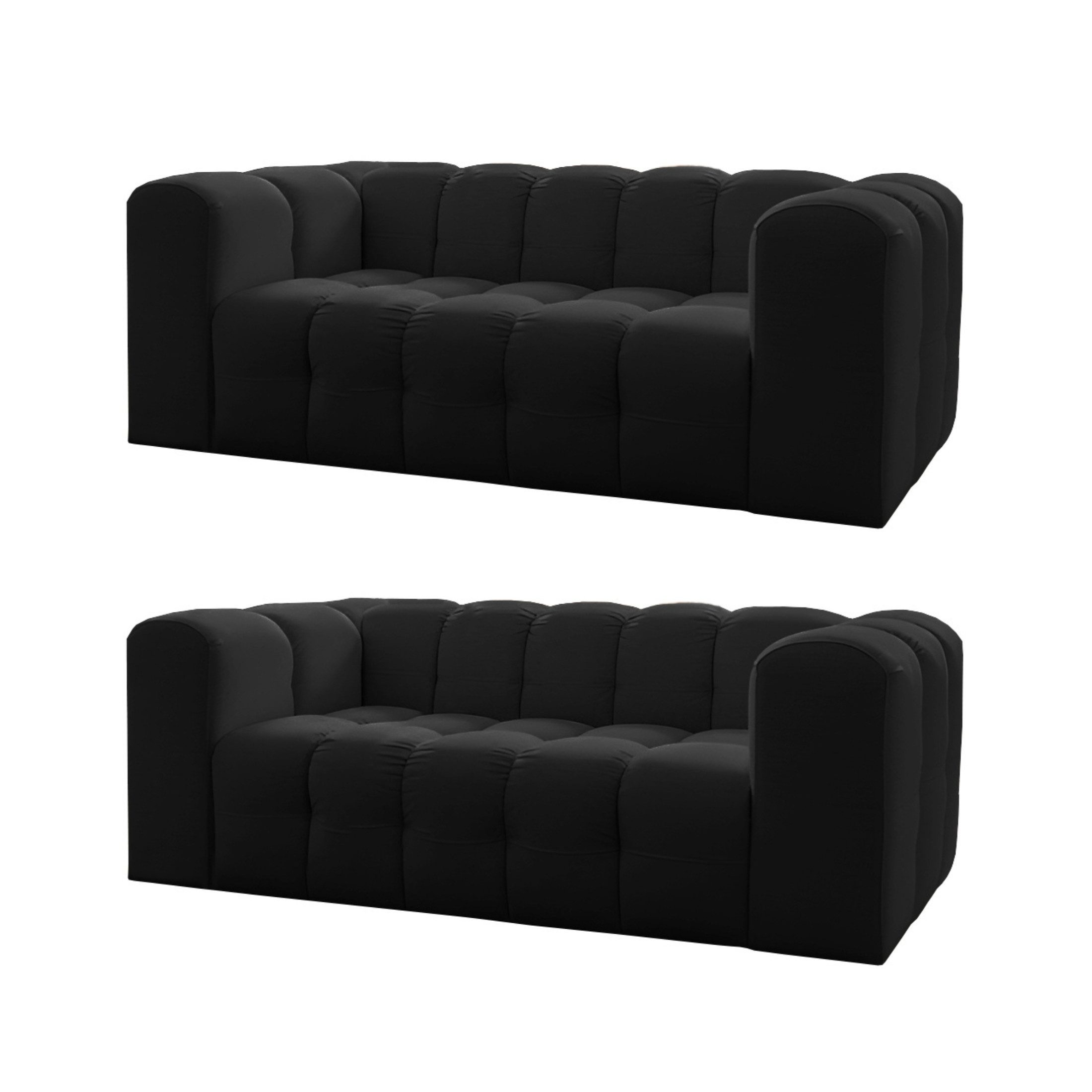 Friderik-EU 2-Sitzer Baloo Sofa 2x2-Sitzer Set 200 cm – HR-Schaum, modernes Design & Komfort – Stoff Tiffany