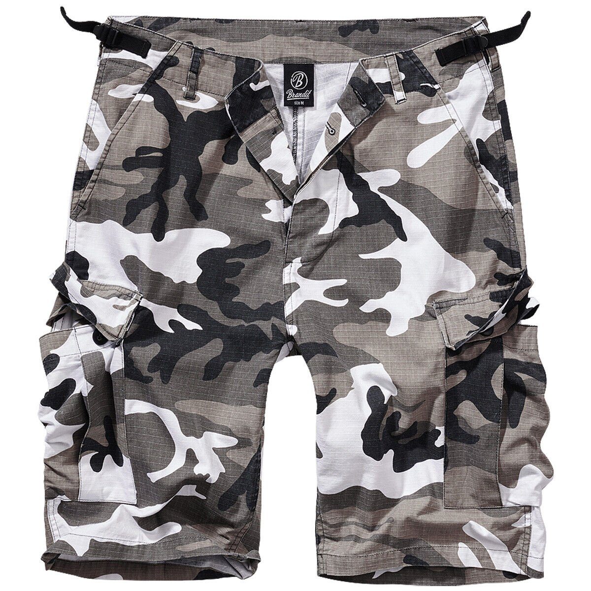 Brandit Cargohose knielang Sommer Hose Herren Cargo Urban Shorts Kurze Short Bermuda Ripstop