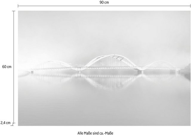 queence Acrylglasbild »Brücke«-Otto