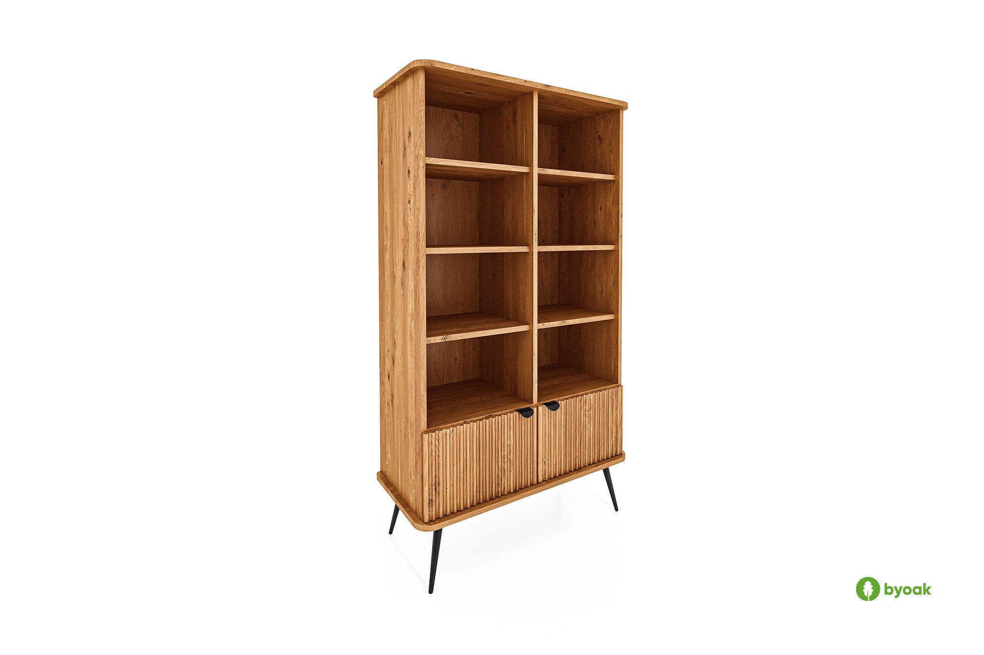 byoak Bücherregal KULA aus Massivholz, Naturgeölt