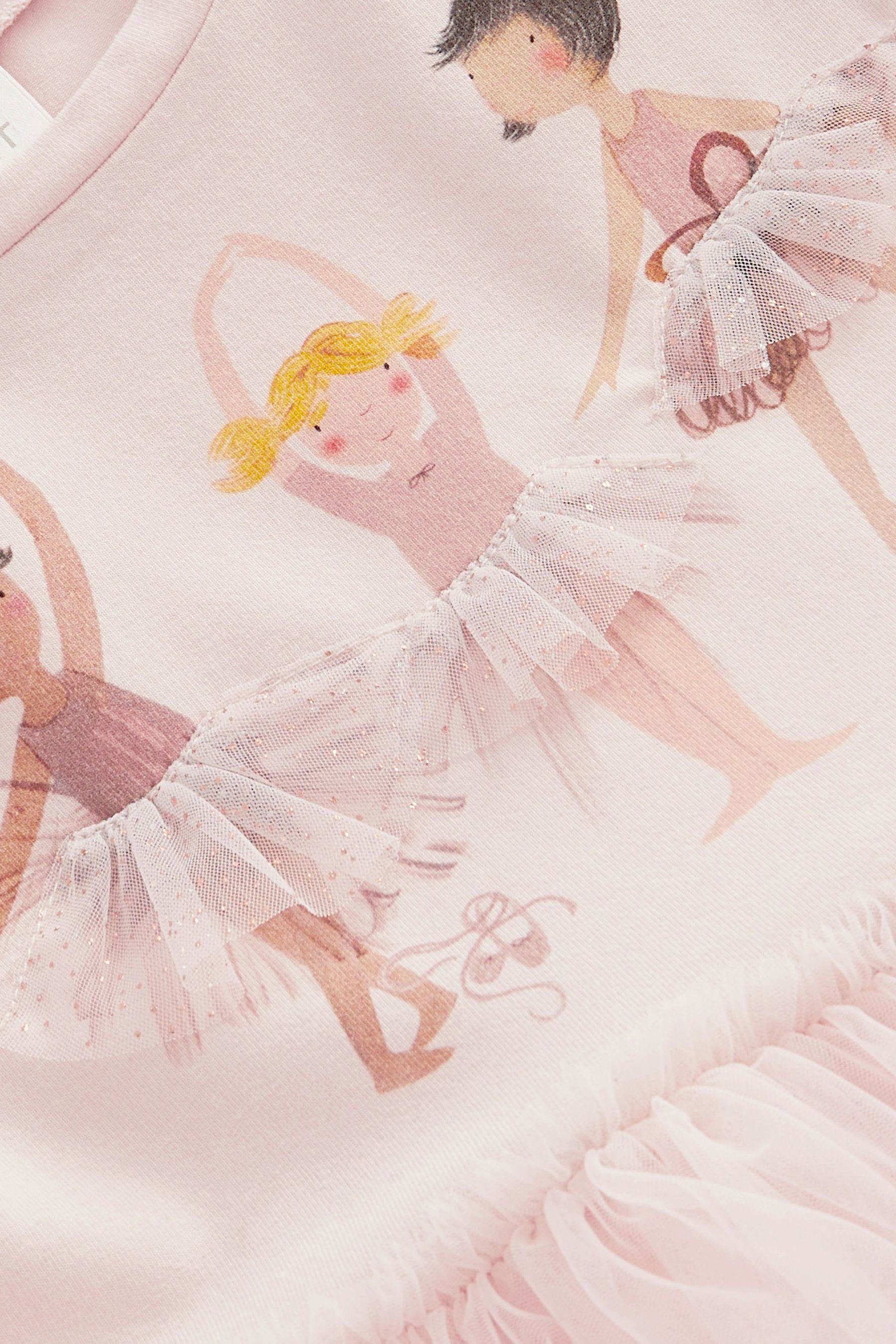 Next Tüllkleid Tutu-Kleid mit Ballerina (1-tlg) Motiv Cream