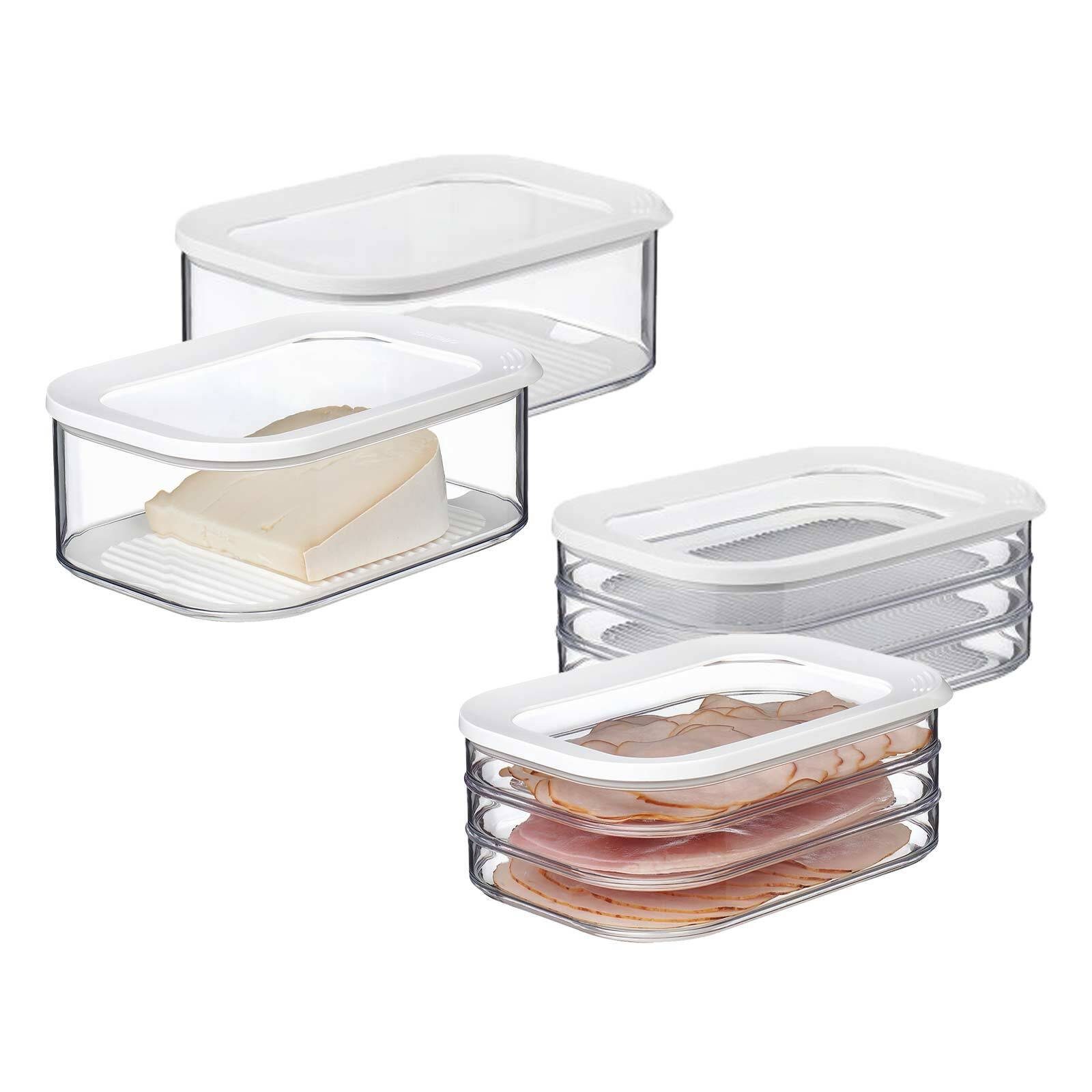 Mepal Vorratsdose Modula Aufschnittdosen 4er Set, Kunststoff, (4-tlg)