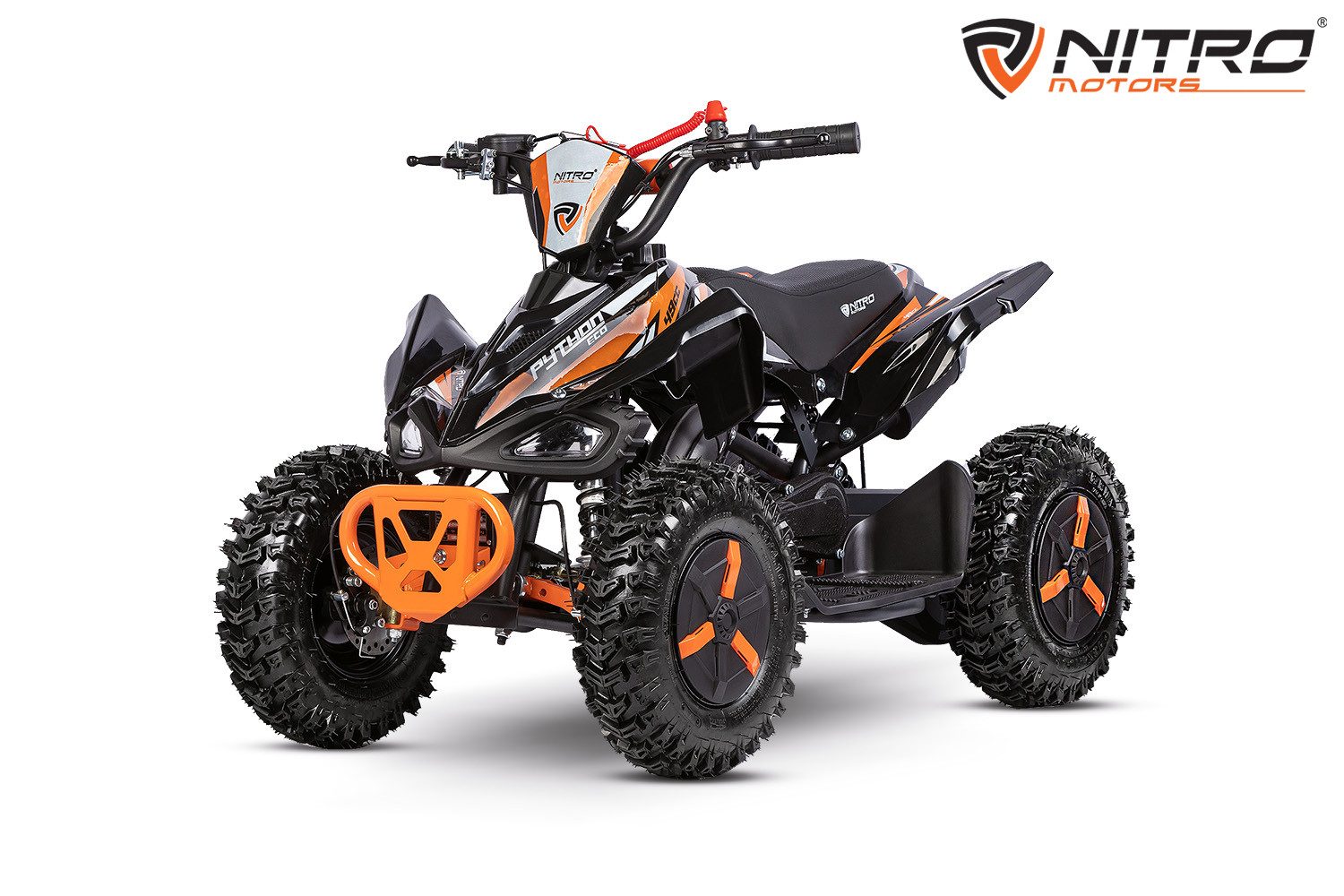 Nitro Motors Quad NITRO MOTORS 49cc mini Kinder Quad Python Snowy-Profile L Sport 6", 49,00 ccm, 40 km/h