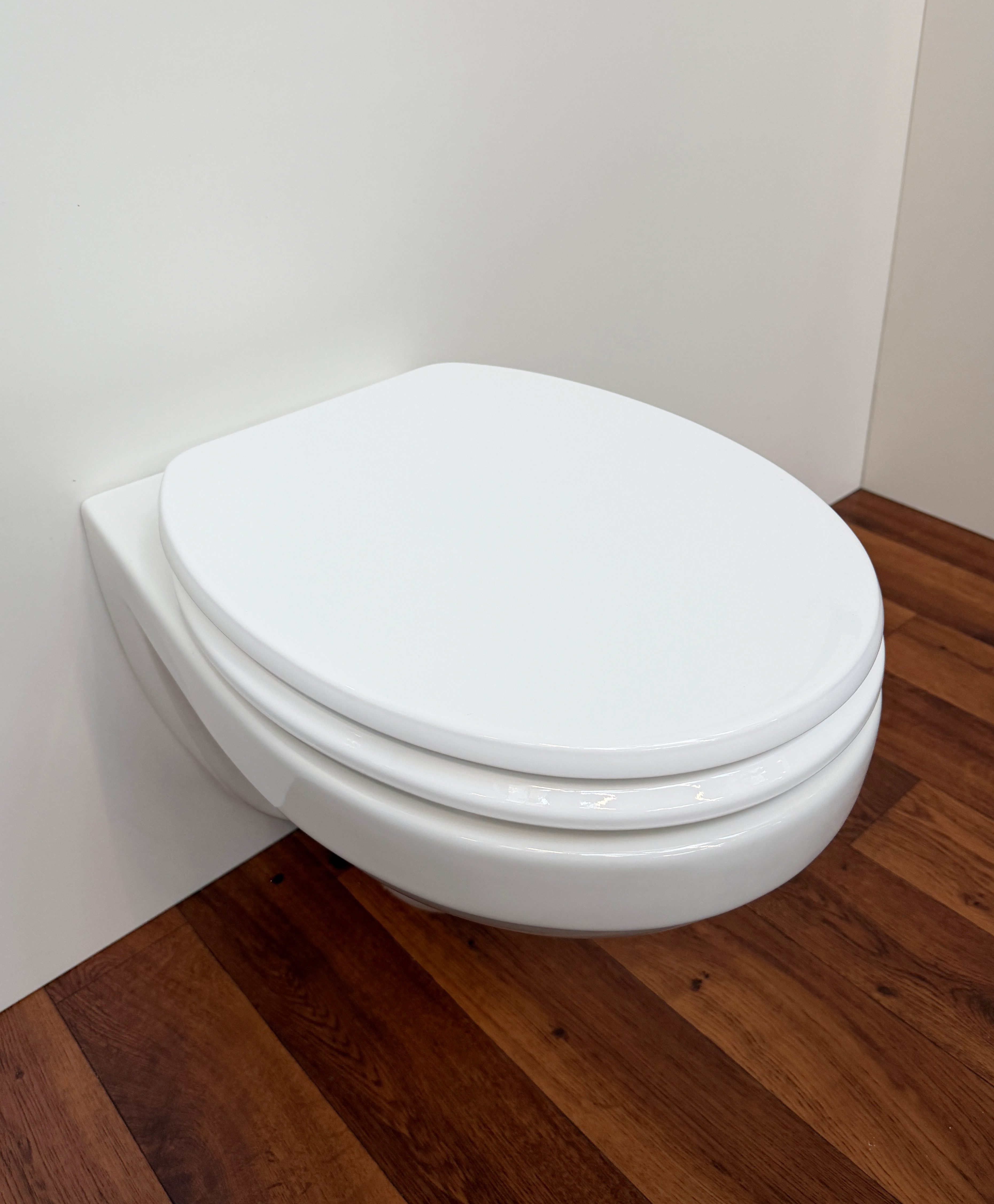 welltime WC-Sitz Classic Colours, Kratzfester Klo-Sitz mit einem Holzkern und Absenkautomatik