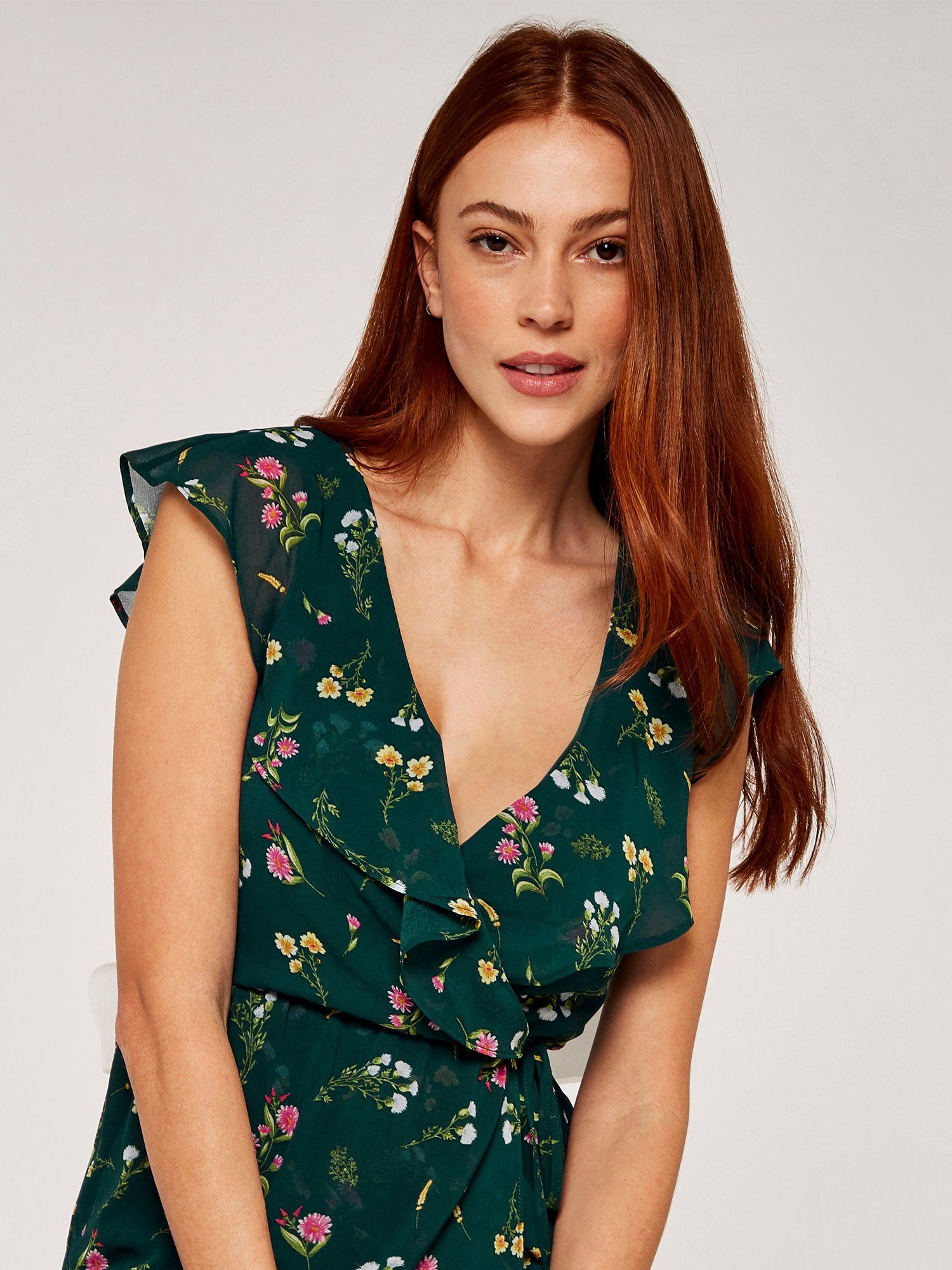 Apricot Midikleid Midikleid, (1-tlg., Stoffgürtel) in günstig online kaufen