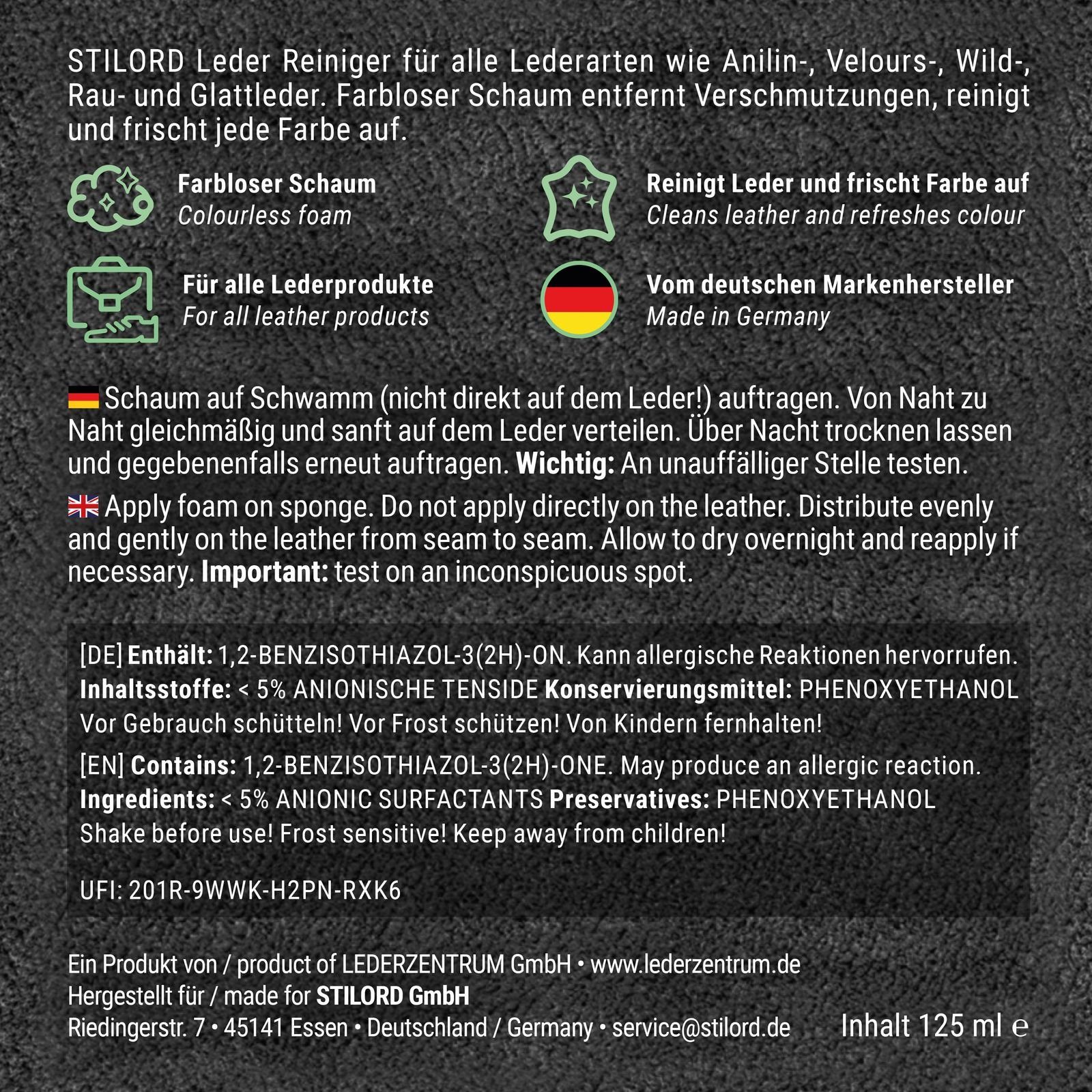 STILORD Geldbörse Lederpflege Set für Reinigung und Imprägnierung