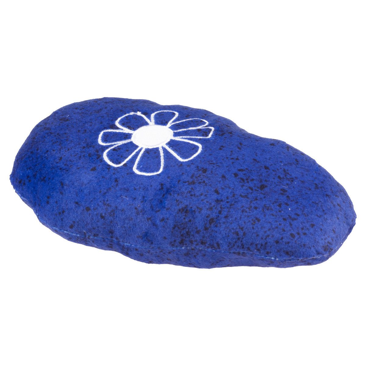 DUVO+ Tierkuscheltier Katzenspielzeug Eco Blossom Kickkissen mit Katzenminze blau