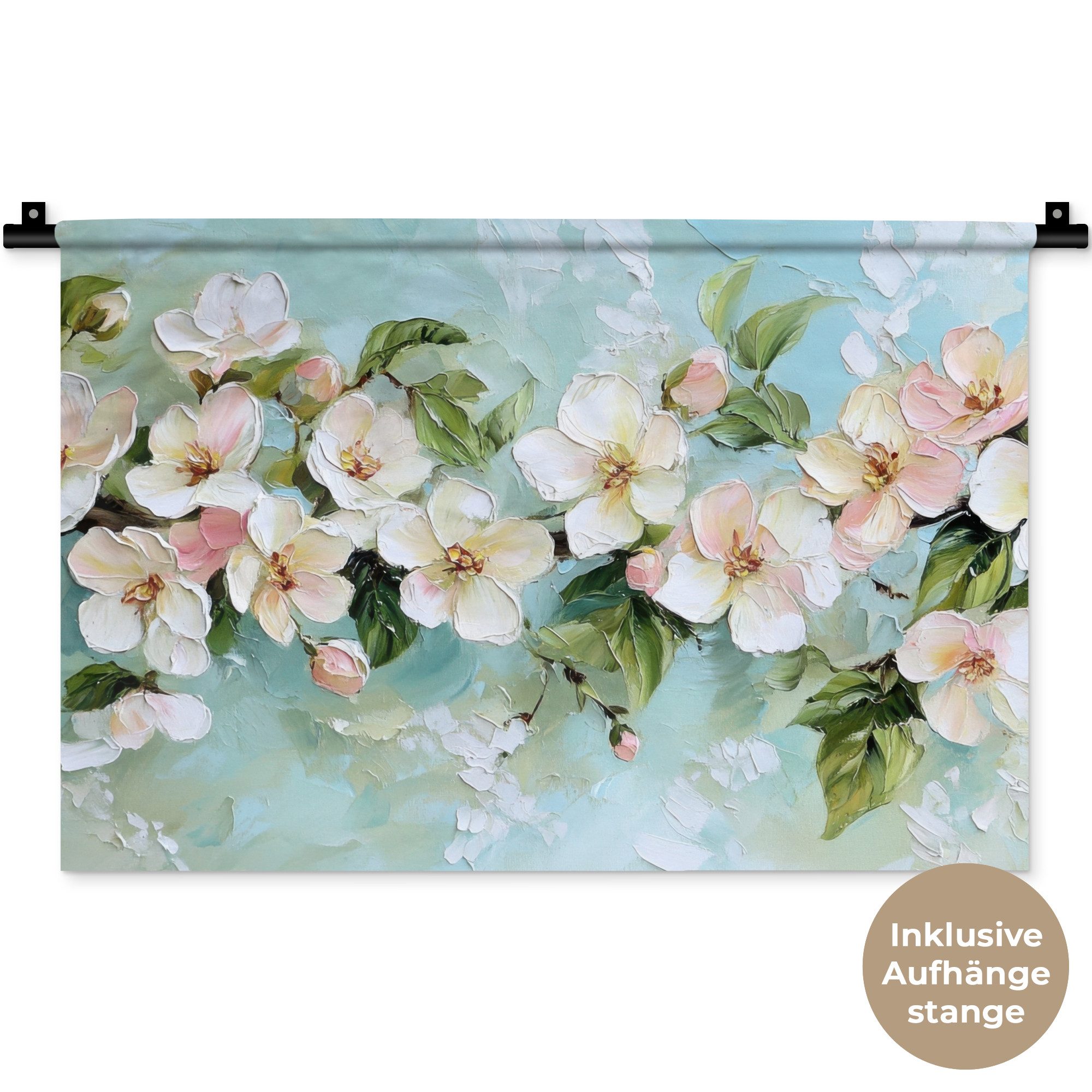 MuchoWow Wandteppich Blossom - Blätter - günstig online kaufen