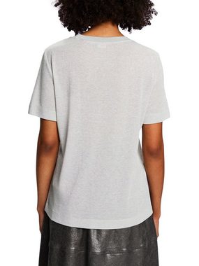 Esprit T-Shirt T-Shirt im Glitzerlook (1-tlg)
