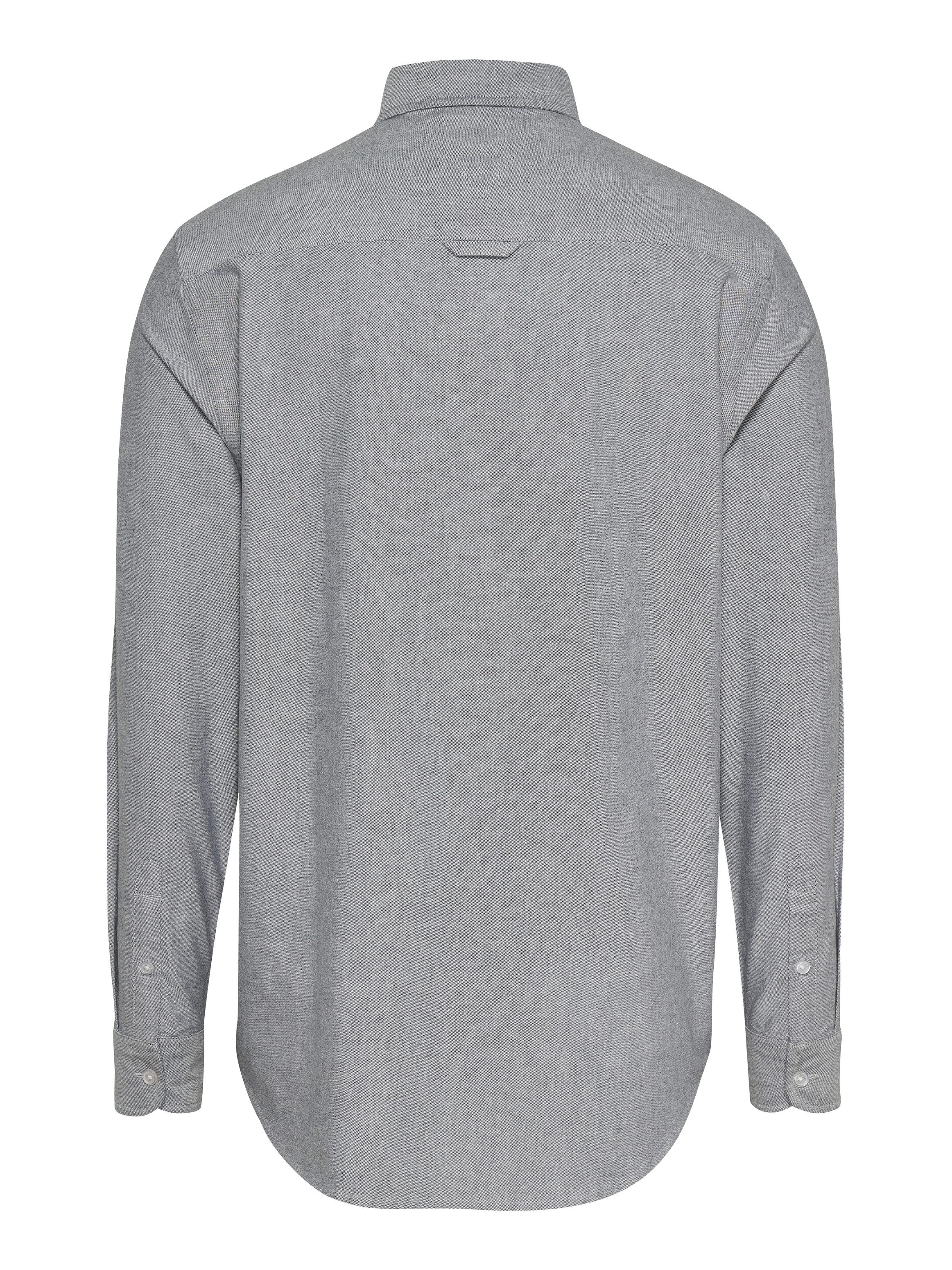 Tommy Jeans Plus Langarmhemd TJM REG OXFORD SHIRT EXT in Großen Größen, Logostickerei, Button-down-Kragen