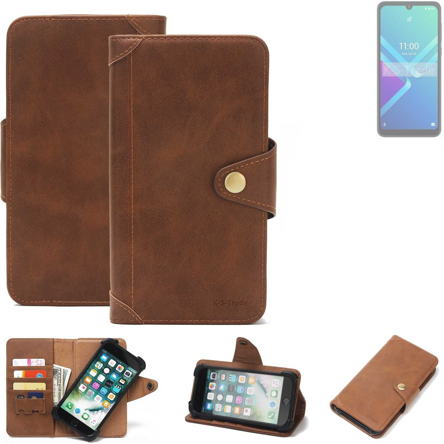 K-S-Trade Handyhülle für Wiko Y82, Handyhülle Schutz Hülle Walletcase Bookstyle Tasche Case