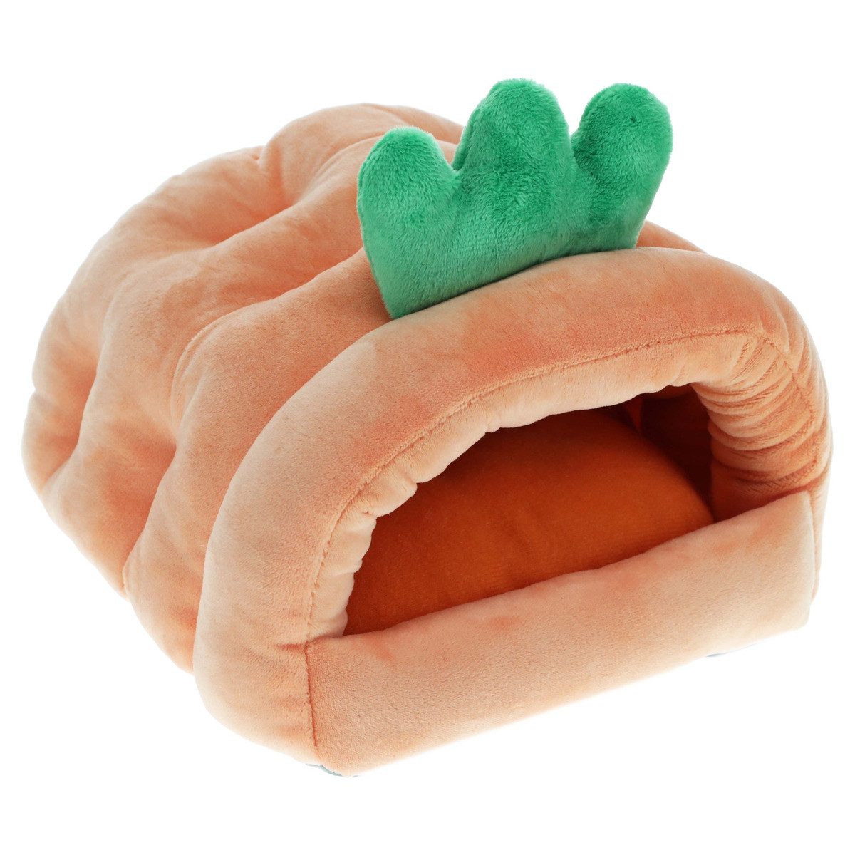 DUVO+ Schlafhöhle Nager-Haus Carrot Plüsch orange