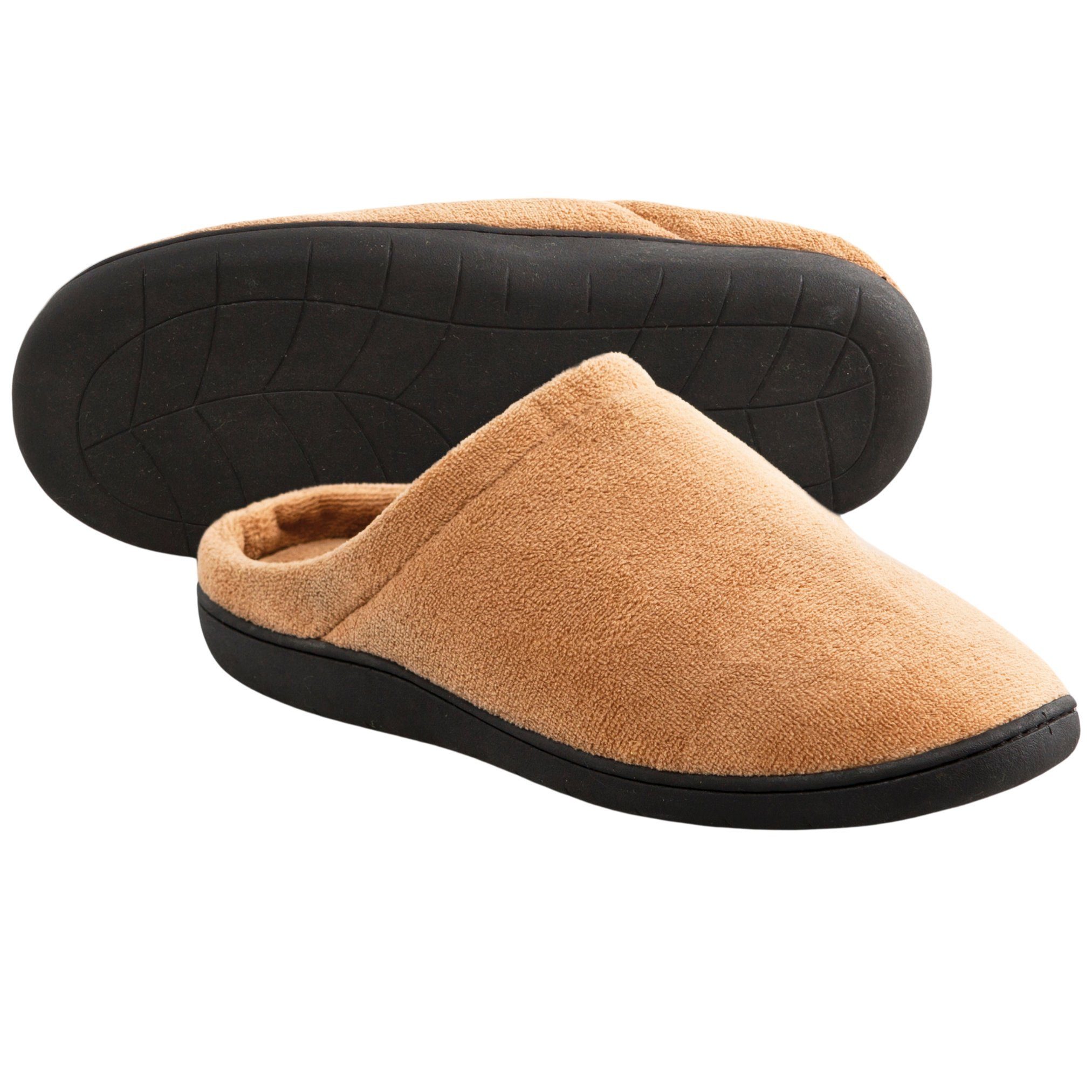 Best Direct® Stepluxe® Slippers Hausschuh (2-tlg) Pantoffeln mit Gelkern, braun, 36-46, warm, weich, waschbar