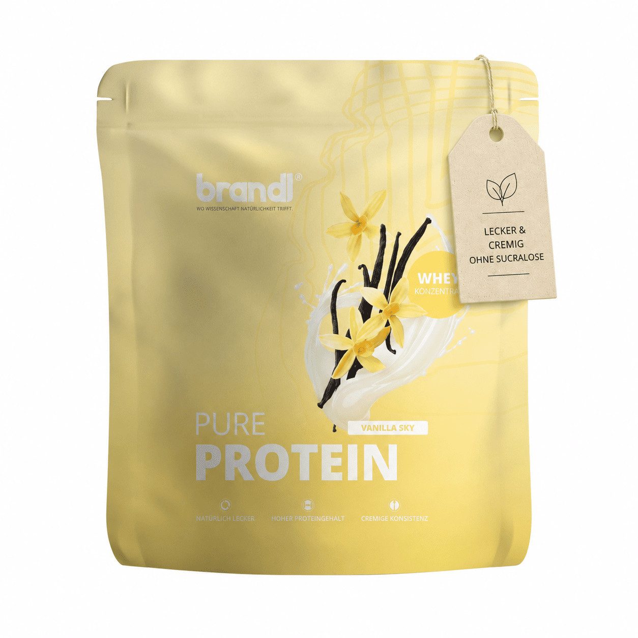 Brandl Nutrition Pure Protein Whey Pulver – cremig, authentisch & voller Geschmack Pulver, 1000 g, Premium-Qualität unabhängig laborgeprüft, hochwertiges Whey aus der EU