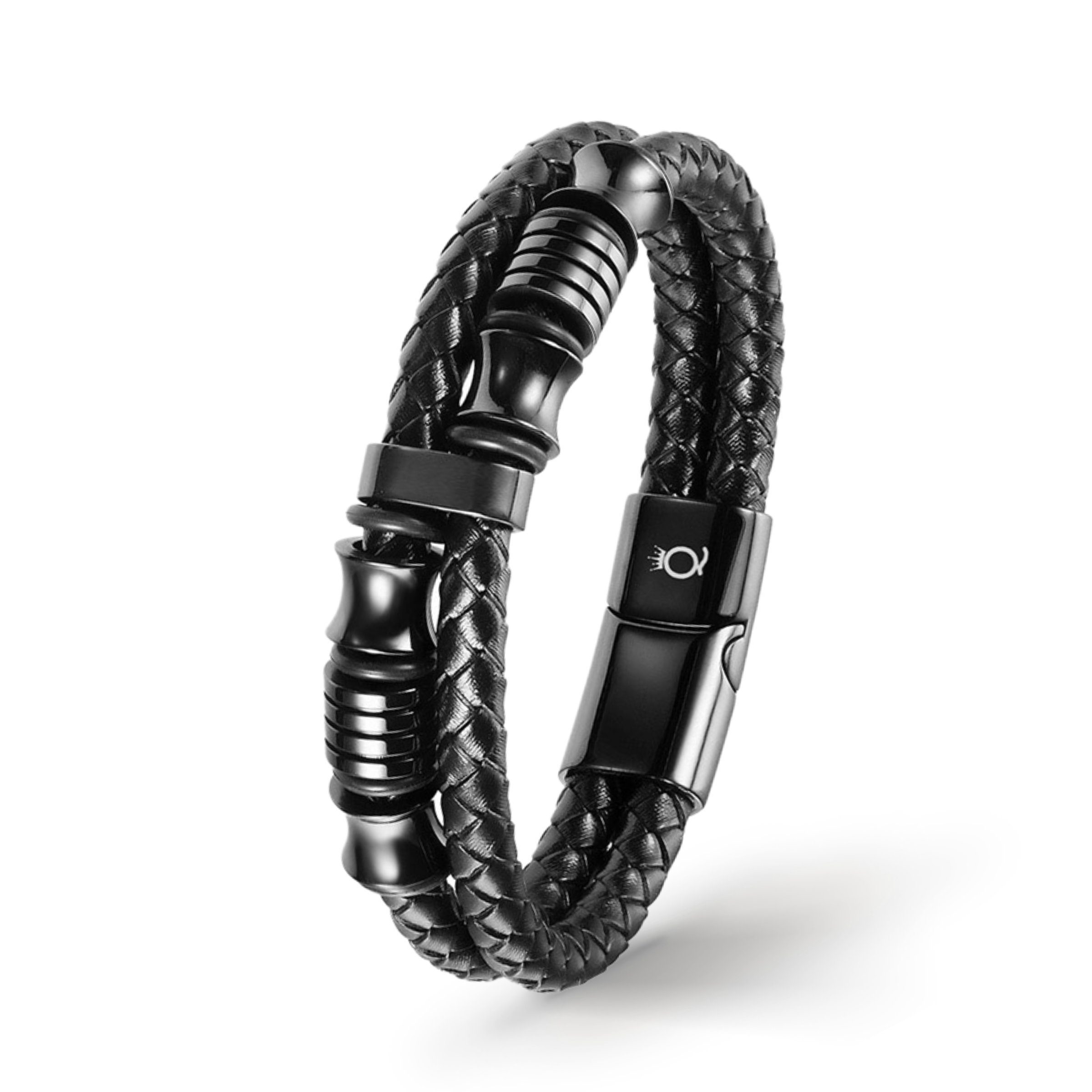 Lederarmband Lederarmband Herren "DOUBLE LAYER" geflochten