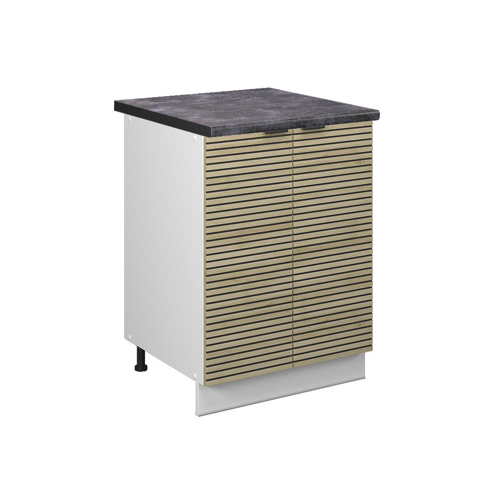 Vicco Unterschrank Fame-Line, Eiche Paneel/Weiß, 60 günstig online kaufen