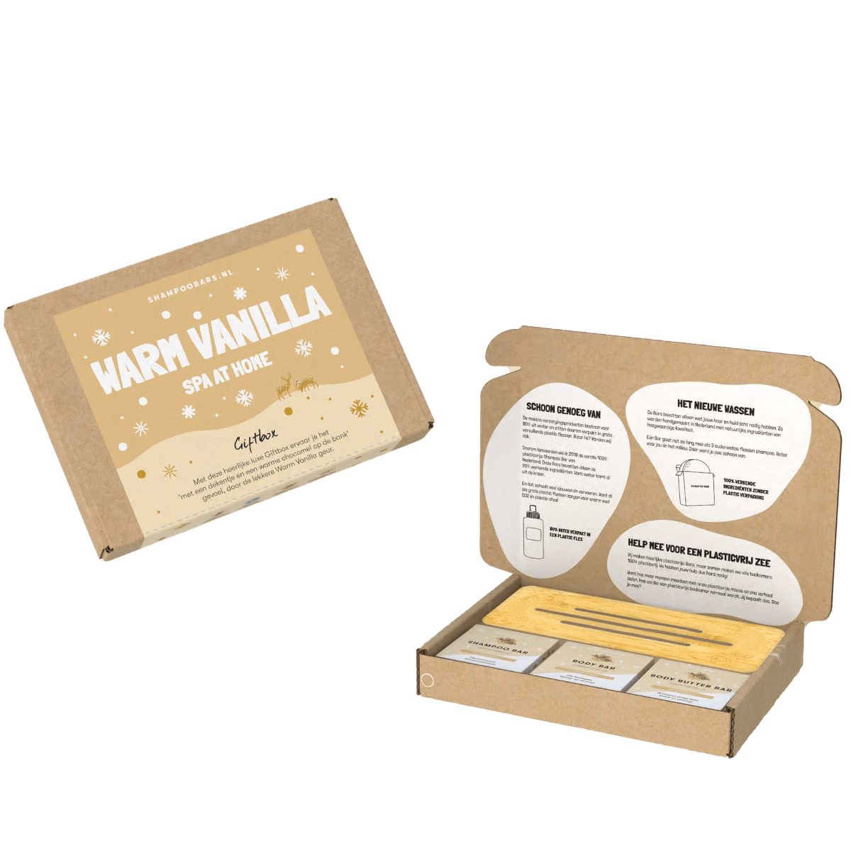 ShampooBars Körperpflegemittel ShampooBars Giftbox Warm Vanilla Spa At Home
