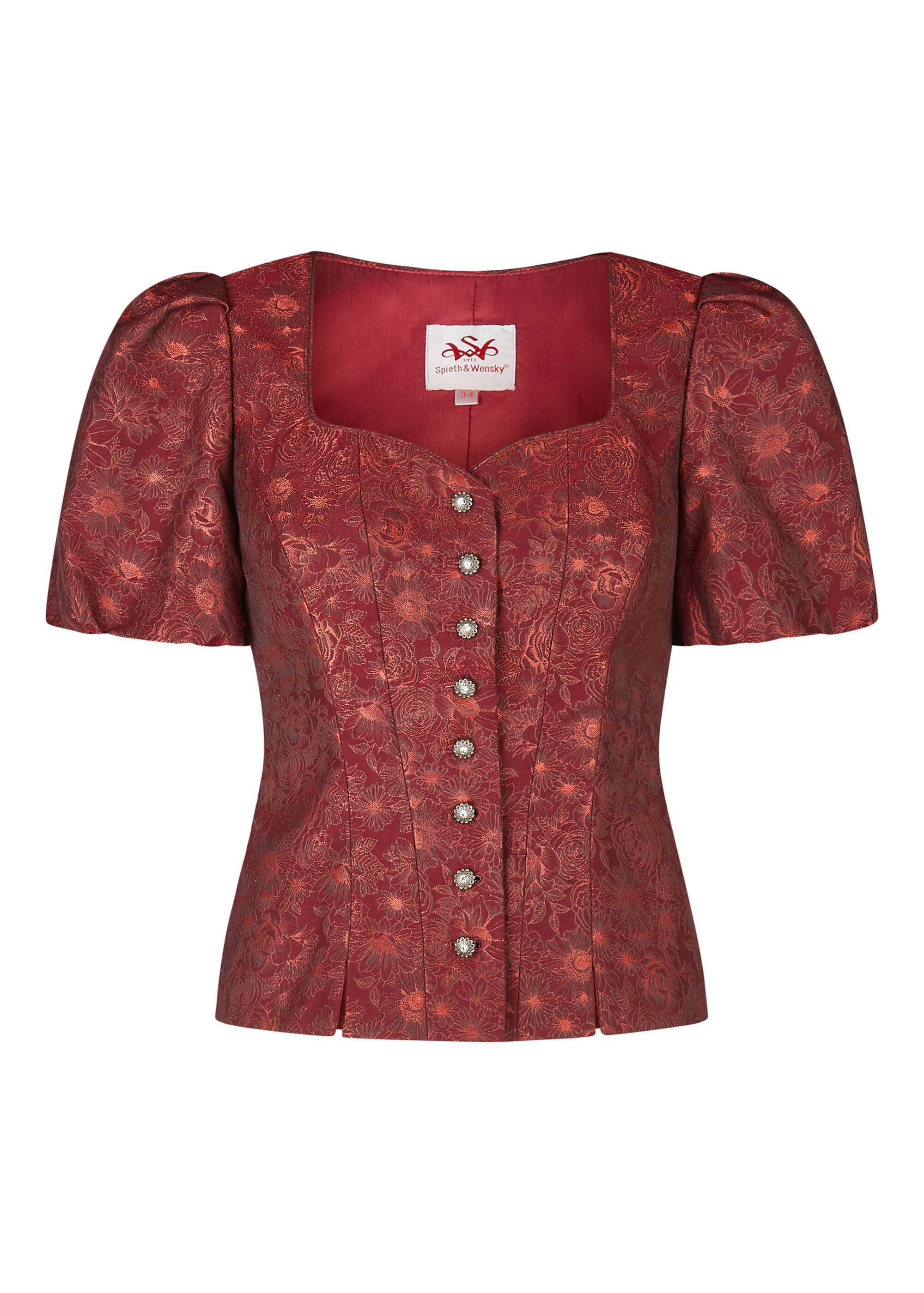 Spieth & Wensky Trachtenbluse Kedri mit Blumenmuster