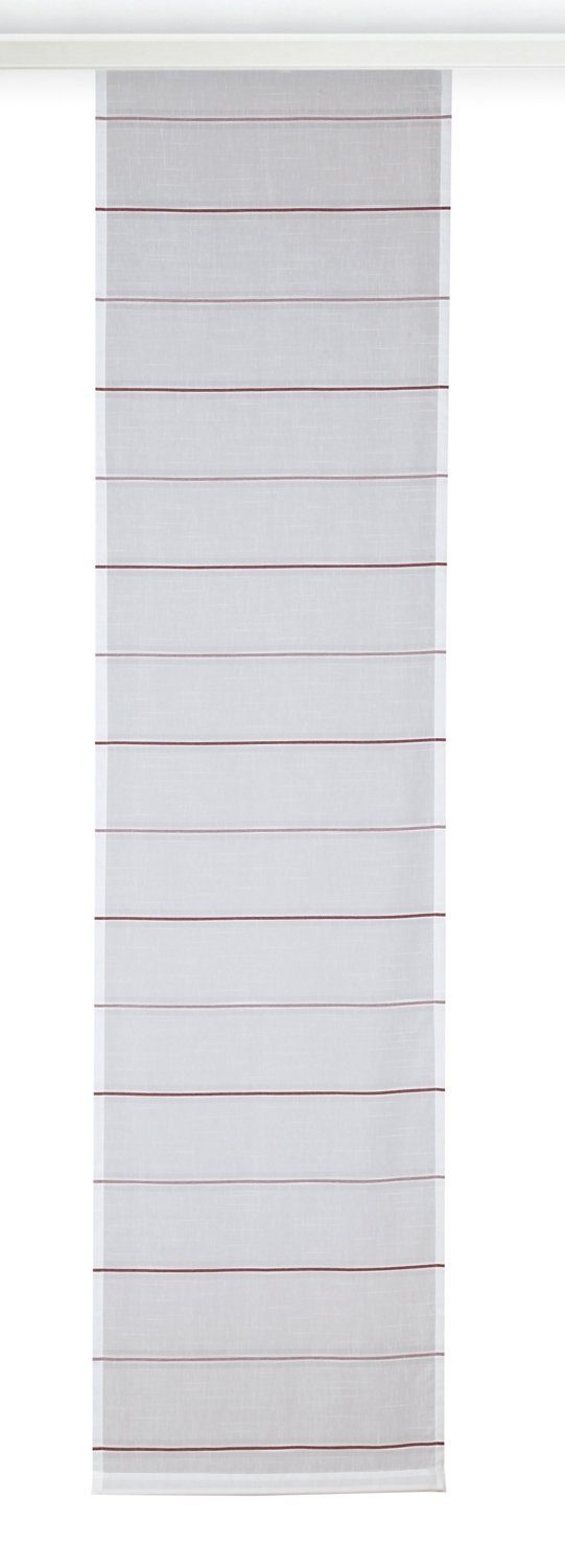 Vorhang Flächenvorhang, Weiß, Rosa, B 60 cm, L 245 cm, Albani