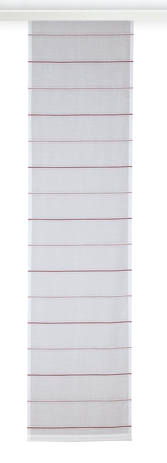 Albani Vorhang Flächenvorhang, Weiß, Rosa, B 60 cm, L 245 cm