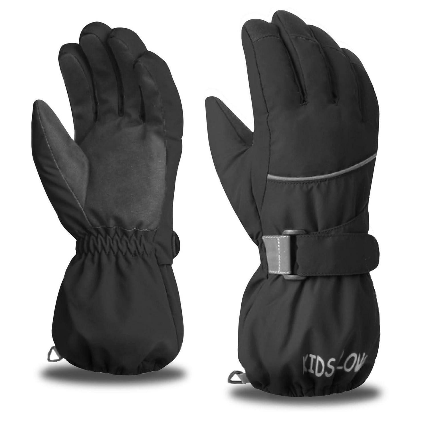 LuxusKollektion Skihandschuhe Skihandschuhe Kinder Schwarz -15°C warm (1-St)