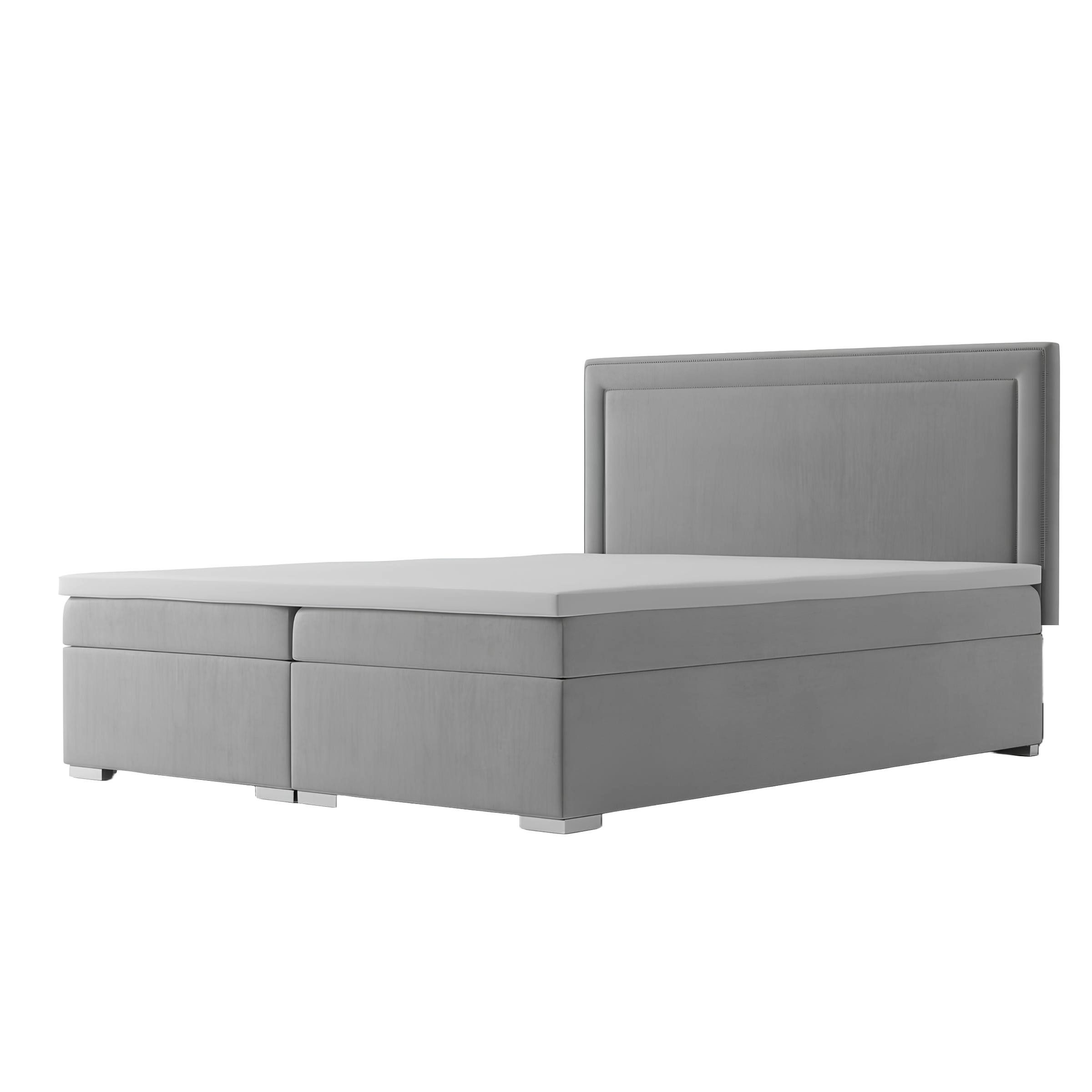 Xlmoebel Boxspringbett Luxuriöses Doppelbett mit gepolsterter Samtoberfläche und Stauraum (1-St., Boxspringbett 4069424842289), Hergestellt in Europa