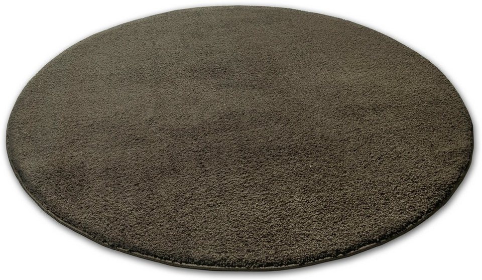 Hochflor-Teppich Ilvi, andas, rund, Höhe: 31 mm, extra flauschig, Mikrofaser,  einfarbig, weich