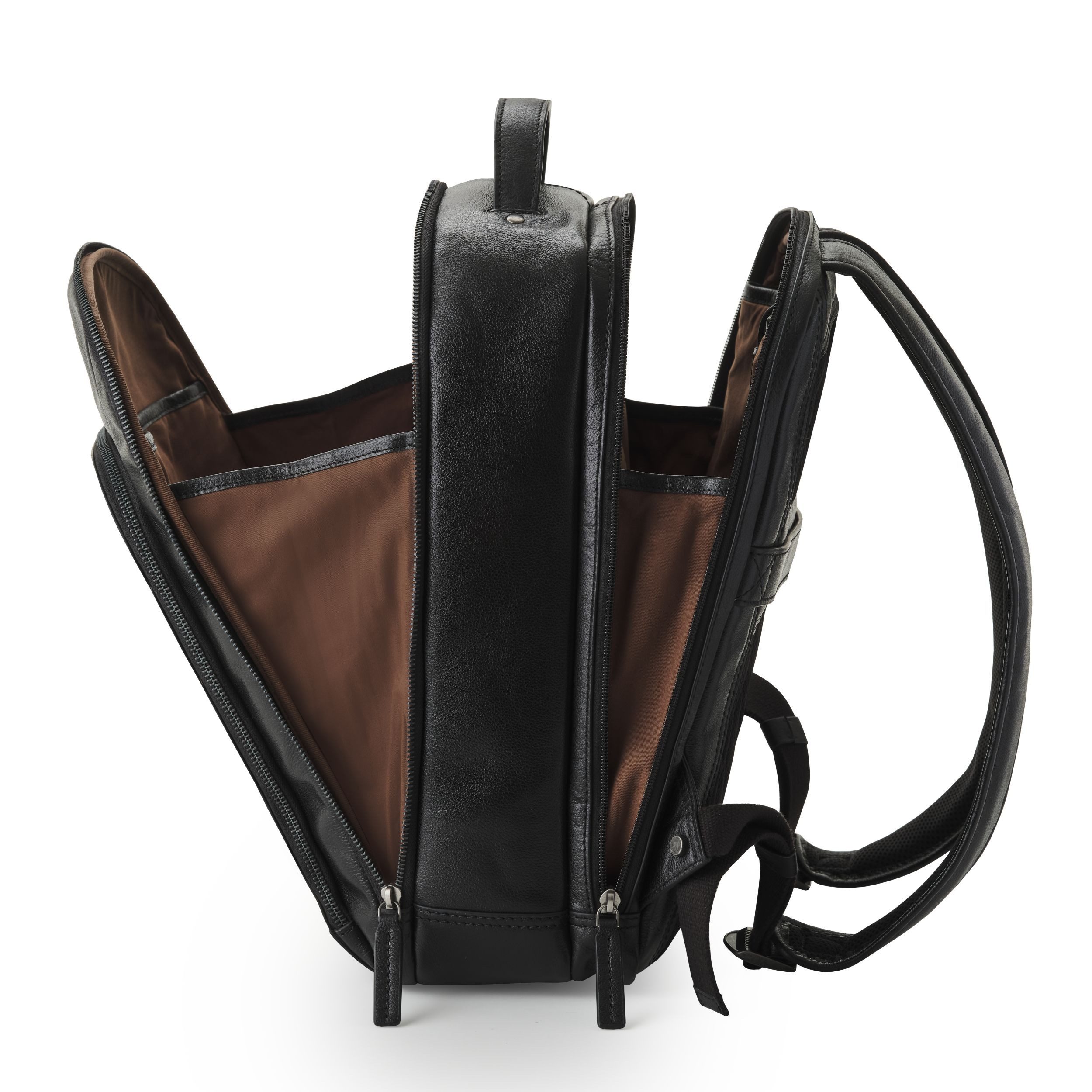 DRAKENSBERG Notebookrucksack Businessrucksack »Frederico« Schwarz, 16" Laptoprucksack, praktische Einteilungen und Kofferbefestigung